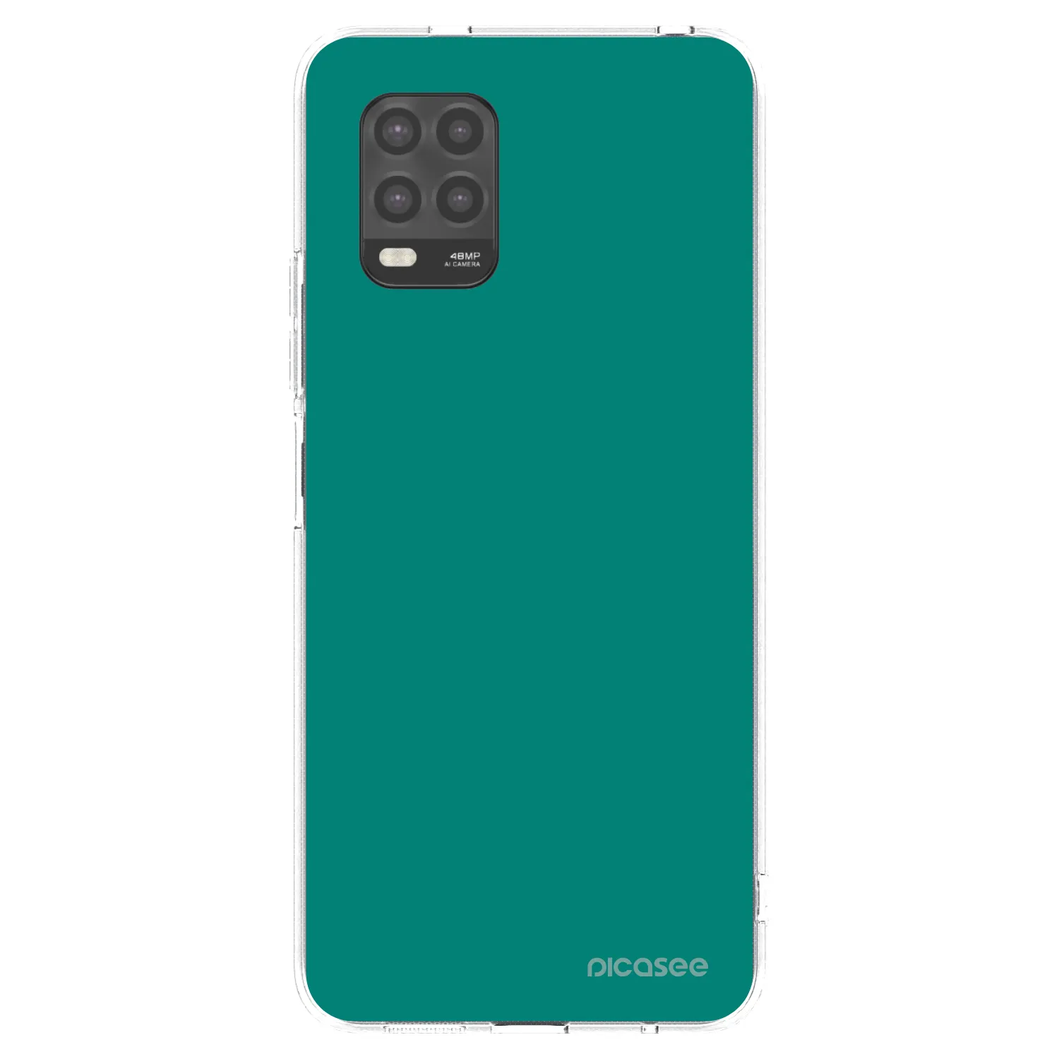 Picasee silikonowe przeźroczyste etui na Xiaomi Mi 10 Lite - Emerald Mist