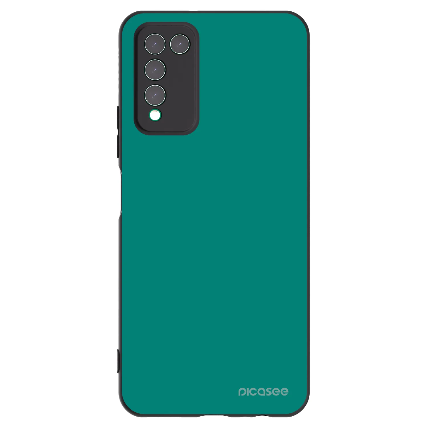 Picasee silikonowe czarne etui na Honor 10X Lite - Emerald Mist