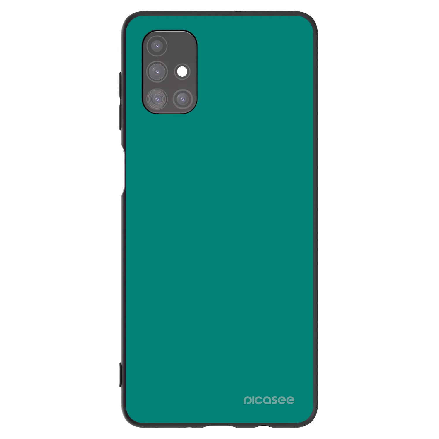 Picasee silikonowe czarne etui na Samsung Galaxy M51 M515F - Emerald Mist