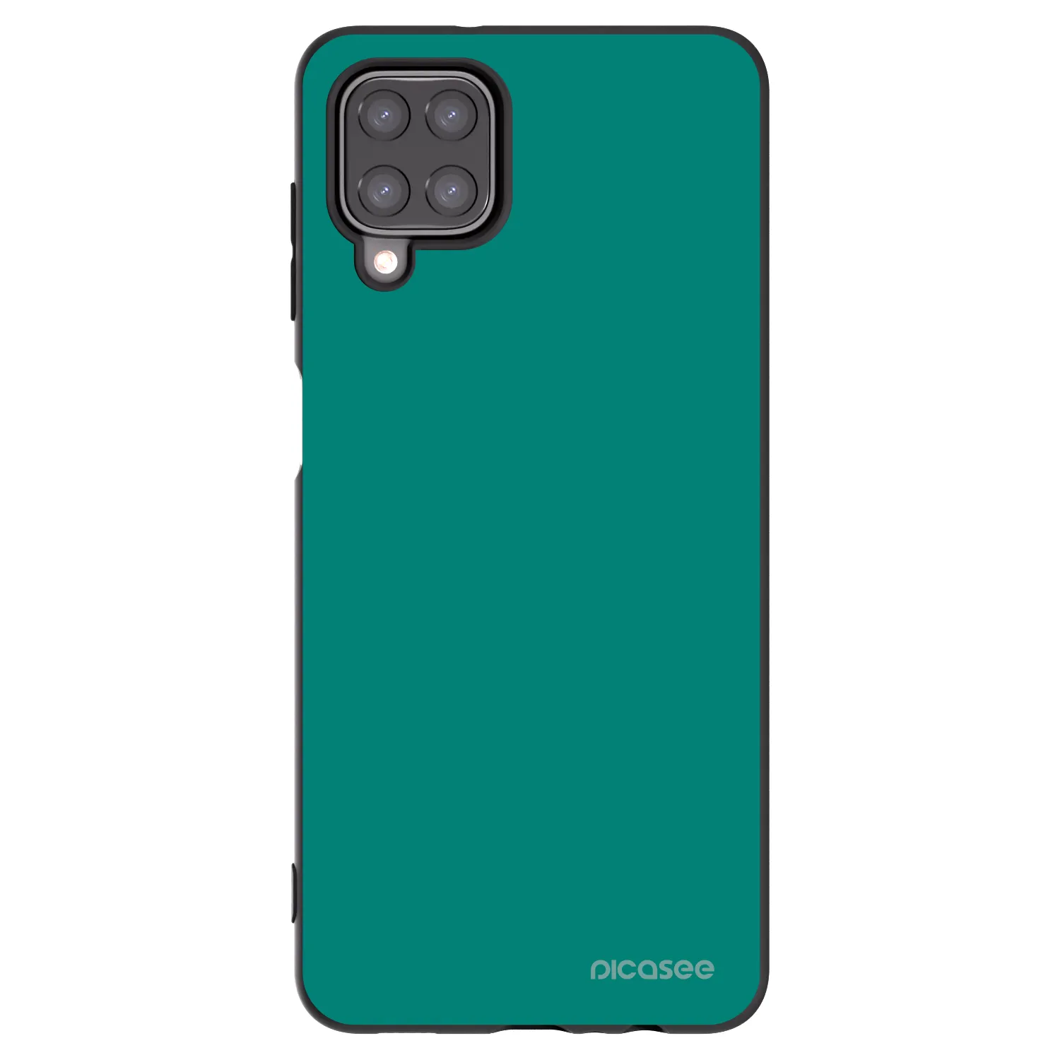 Picasee silikonowe czarne etui na Samsung Galaxy A12 A125F - Emerald Mist