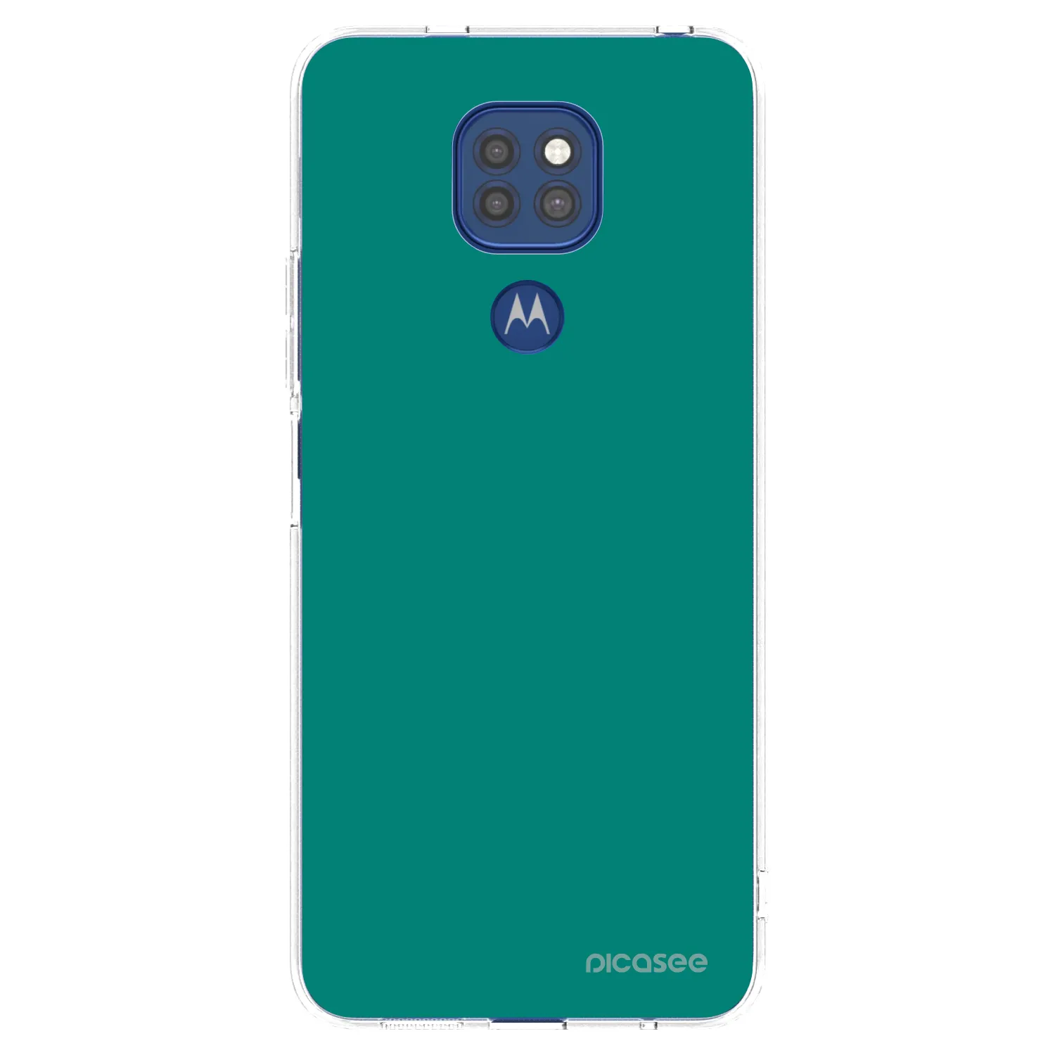 Picasee silikonowe przeźroczyste etui na Motorola Moto G9 Play - Emerald Mist