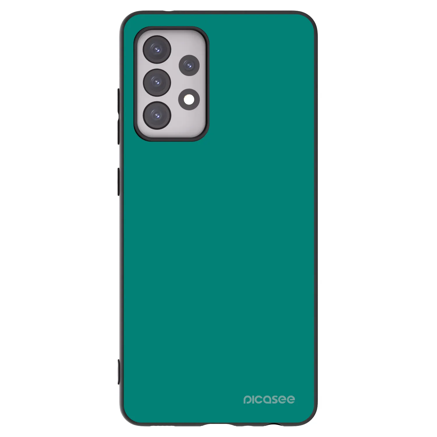 Picasee silikonowe czarne etui na Samsung Galaxy A52 5G A525F - Emerald Mist