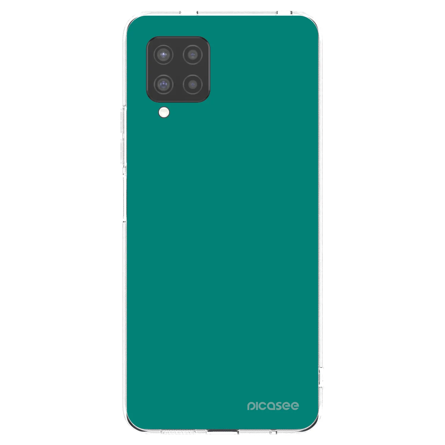 Picasee silikonowe przeźroczyste etui na Samsung Galaxy A42 A426B - Emerald Mist