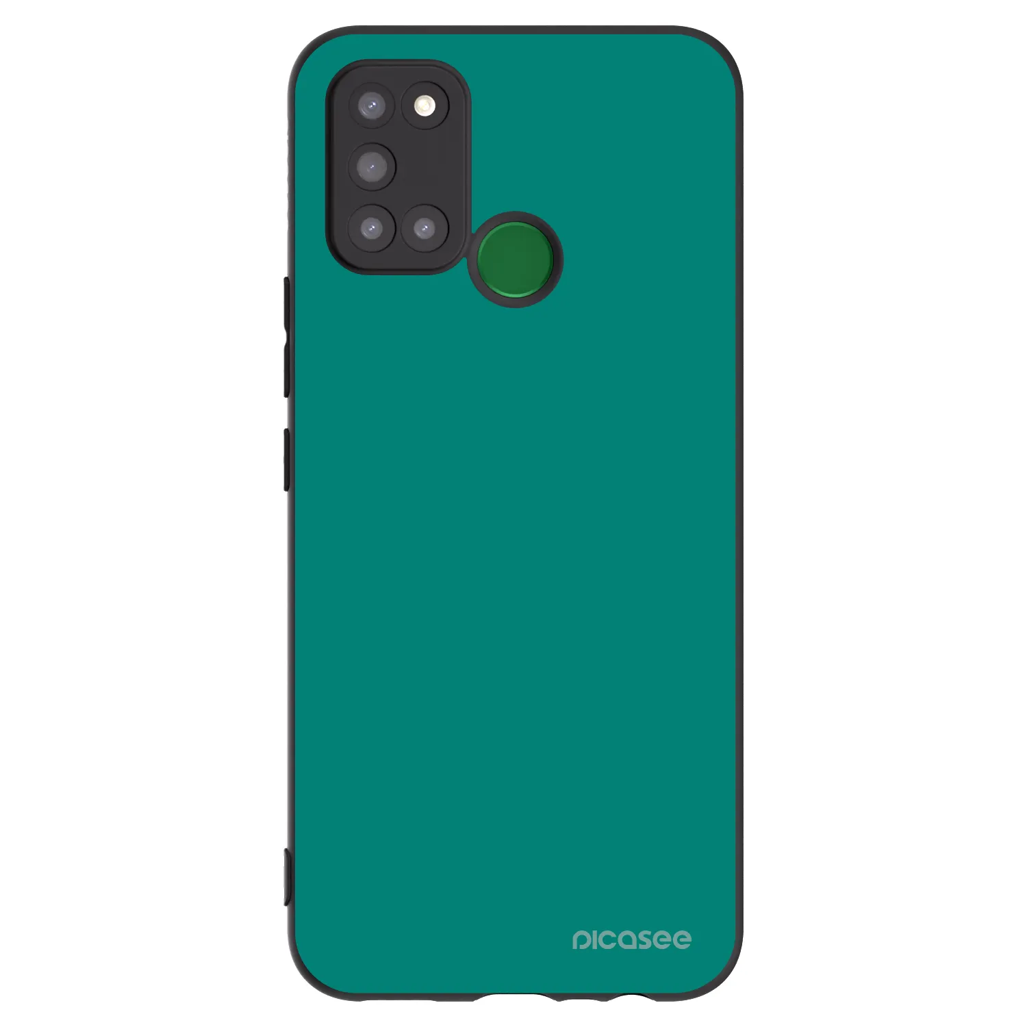 Picasee silikonowe czarne etui na Realme 7i - Emerald Mist
