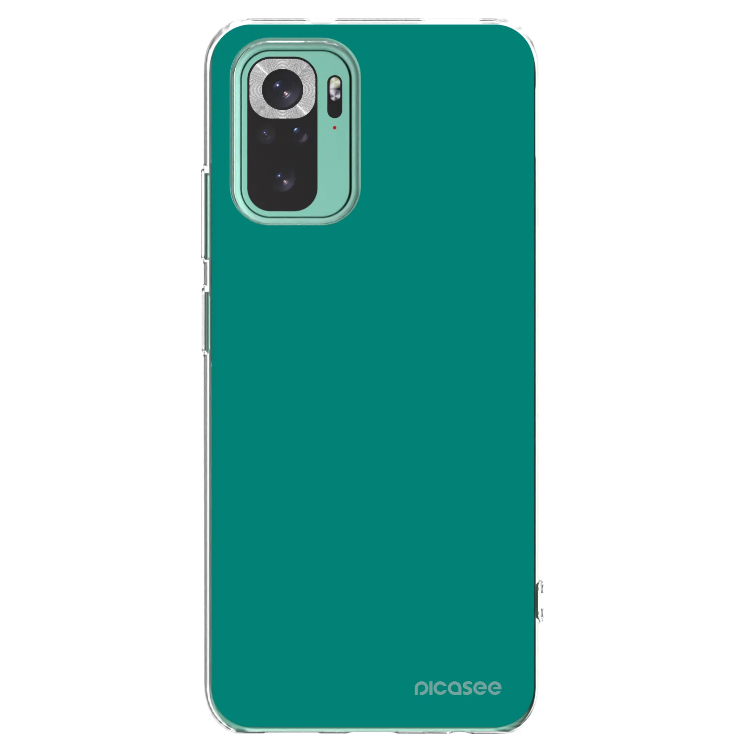 Picasee silikonowe przeźroczyste etui na Xiaomi Redmi Note 10 Pro - Emerald Mist