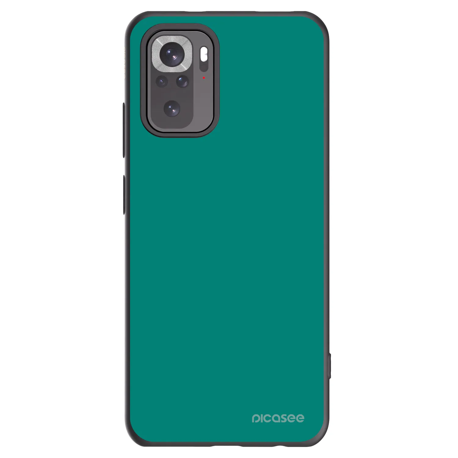 Picasee silikonowe czarne etui na Xiaomi Redmi Note 10S - Emerald Mist