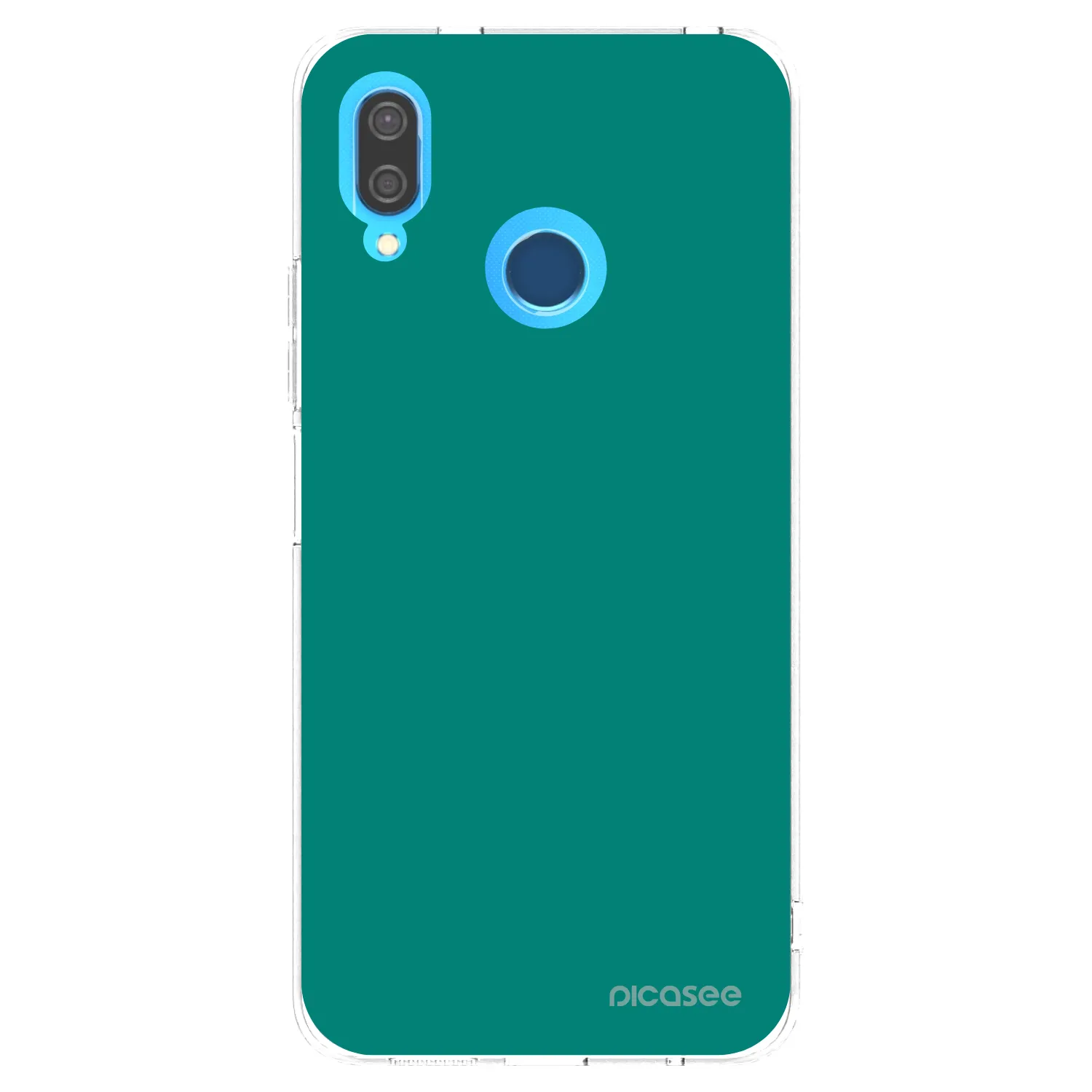 Picasee silikonowe przeźroczyste etui na Huawei P20 Lite - Emerald Mist