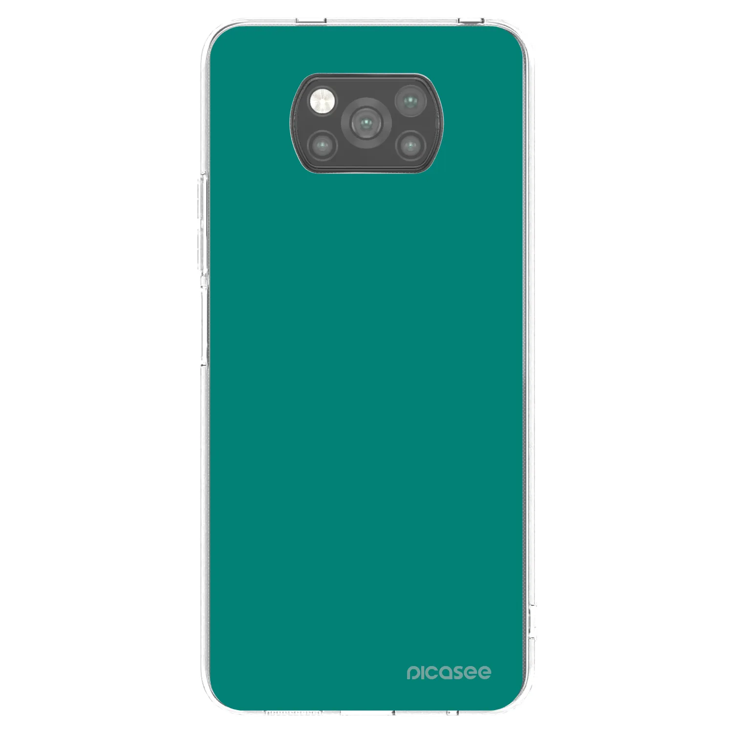 Picasee silikonowe czarne etui na Xiaomi Poco X3 Pro - Emerald Mist