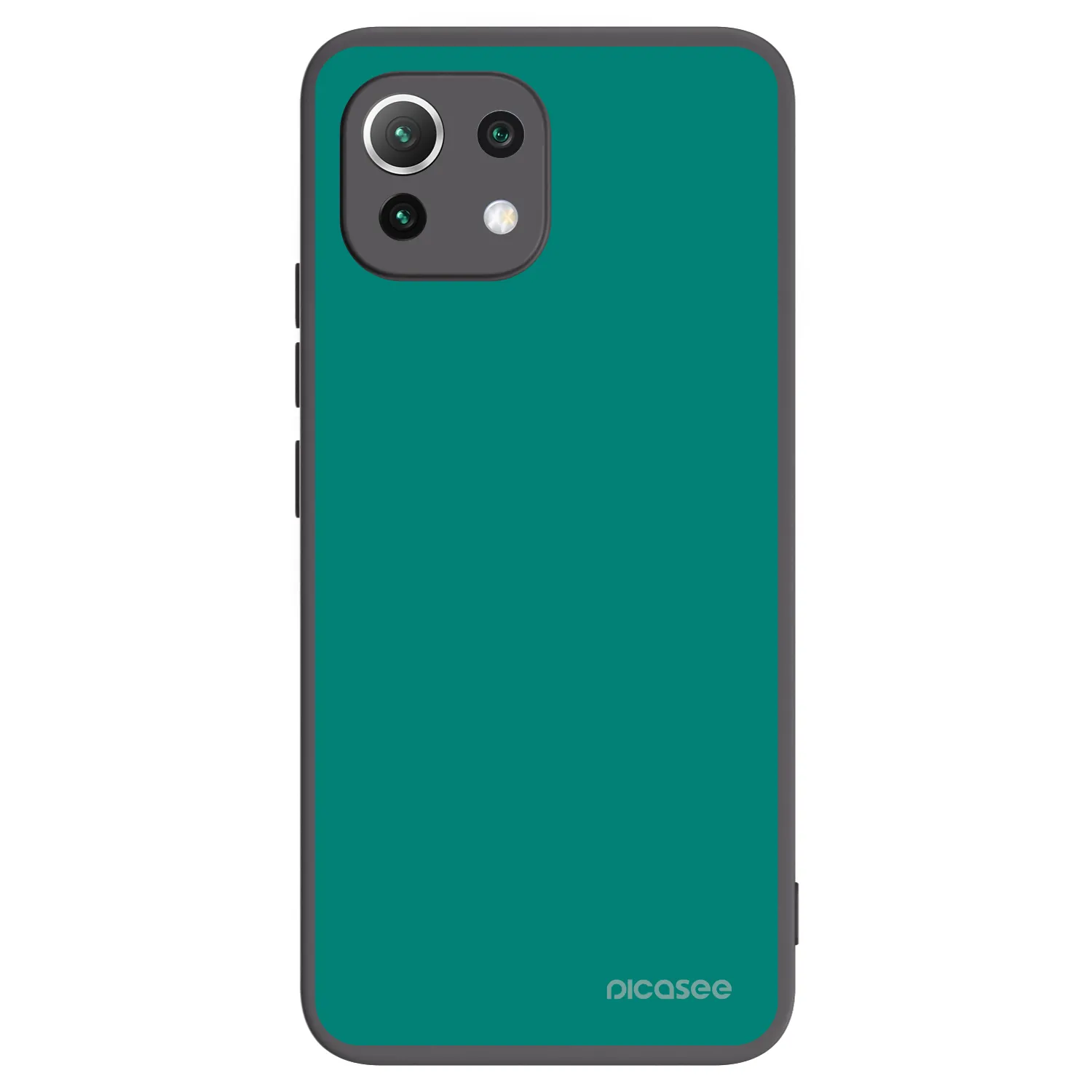 Picasee silikonowe czarne etui na Xiaomi Mi 11 Lite - Emerald Mist