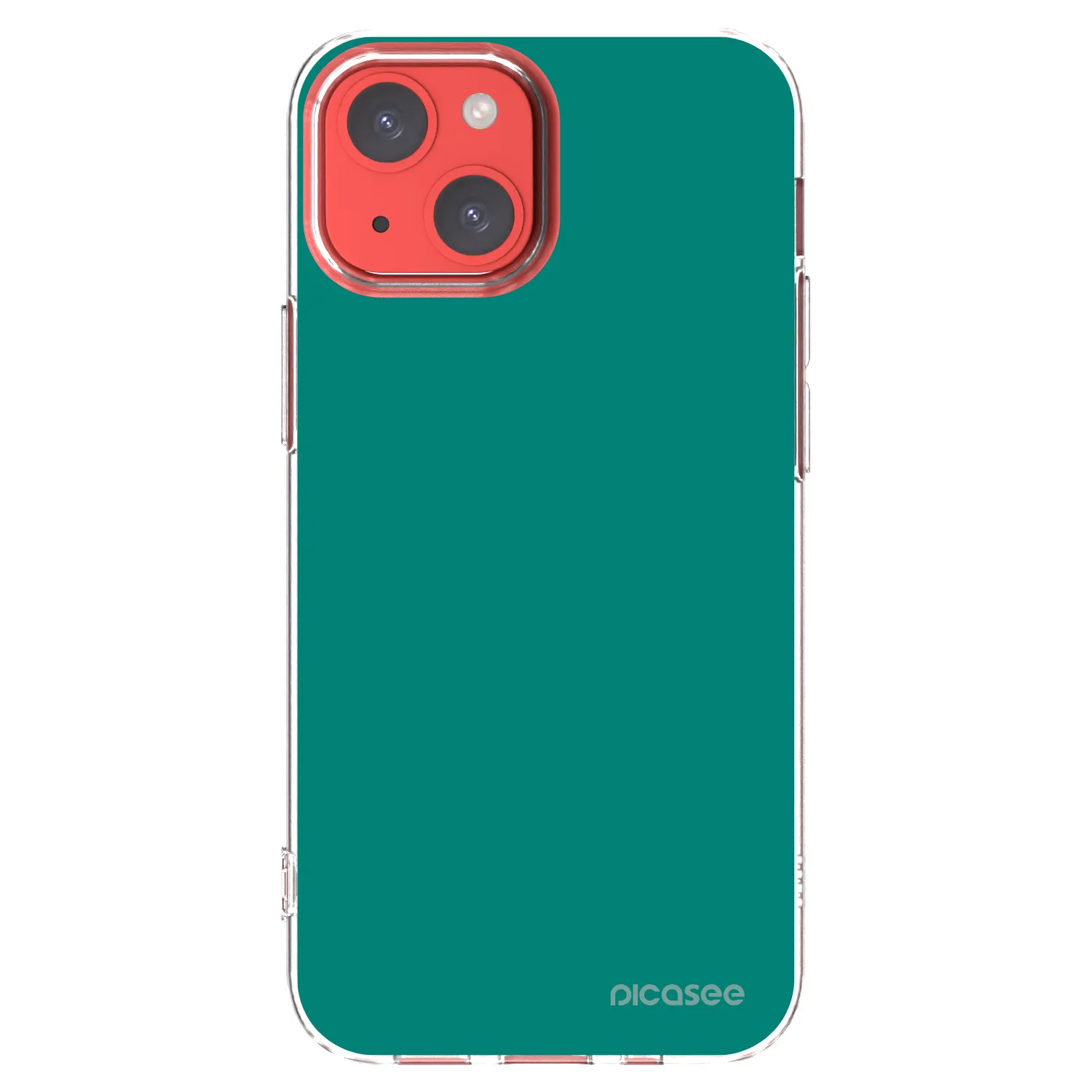 Picasee silikonowe przeźroczyste etui na Apple iPhone 13 mini - Emerald Mist