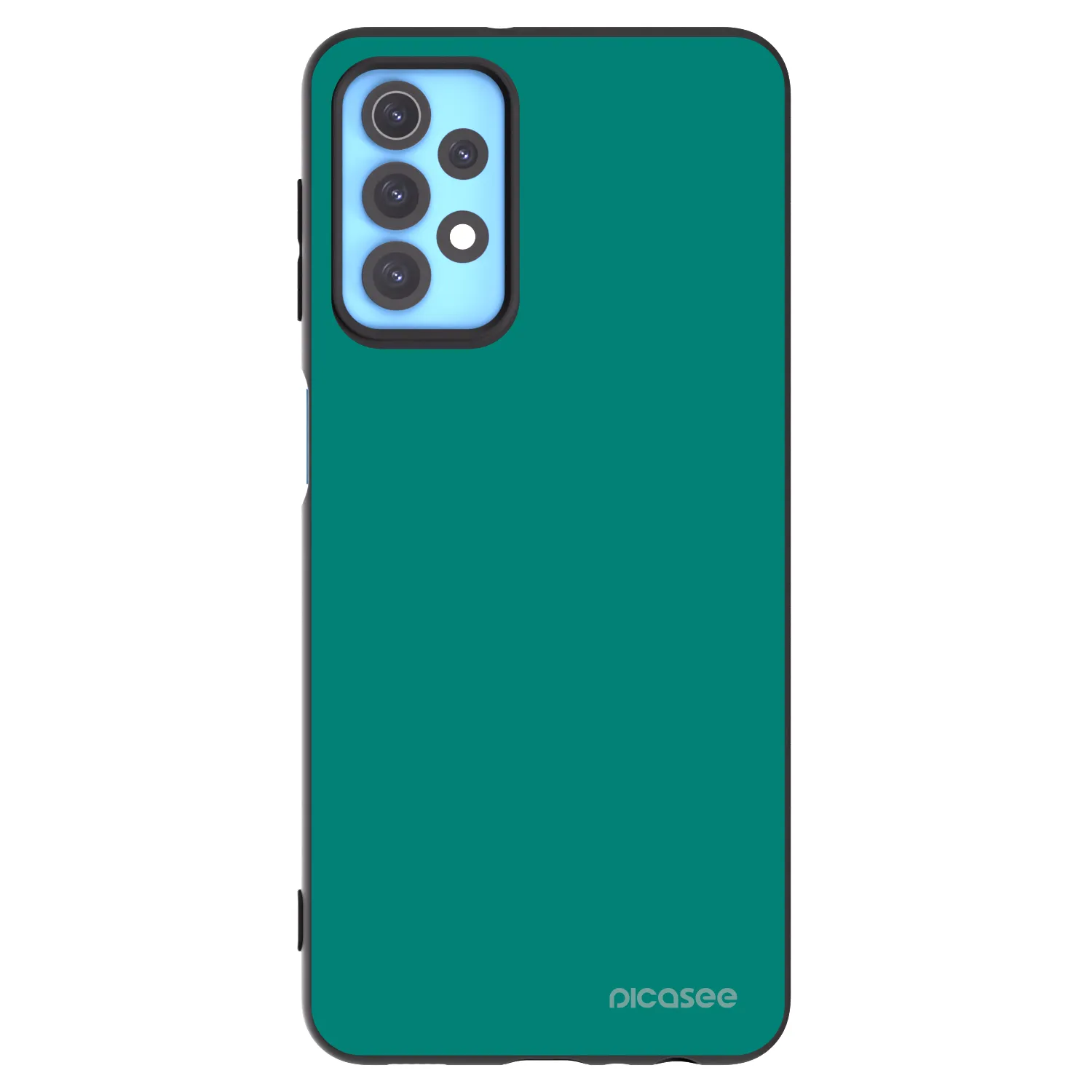 Picasee silikonowe czarne etui na Samsung Galaxy A32 4G SM-A325F - Emerald Mist