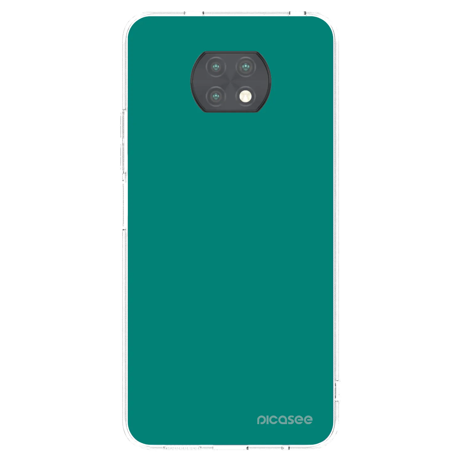 Picasee silikonowe przeźroczyste etui na Xiaomi Redmi Note 9T - Emerald Mist