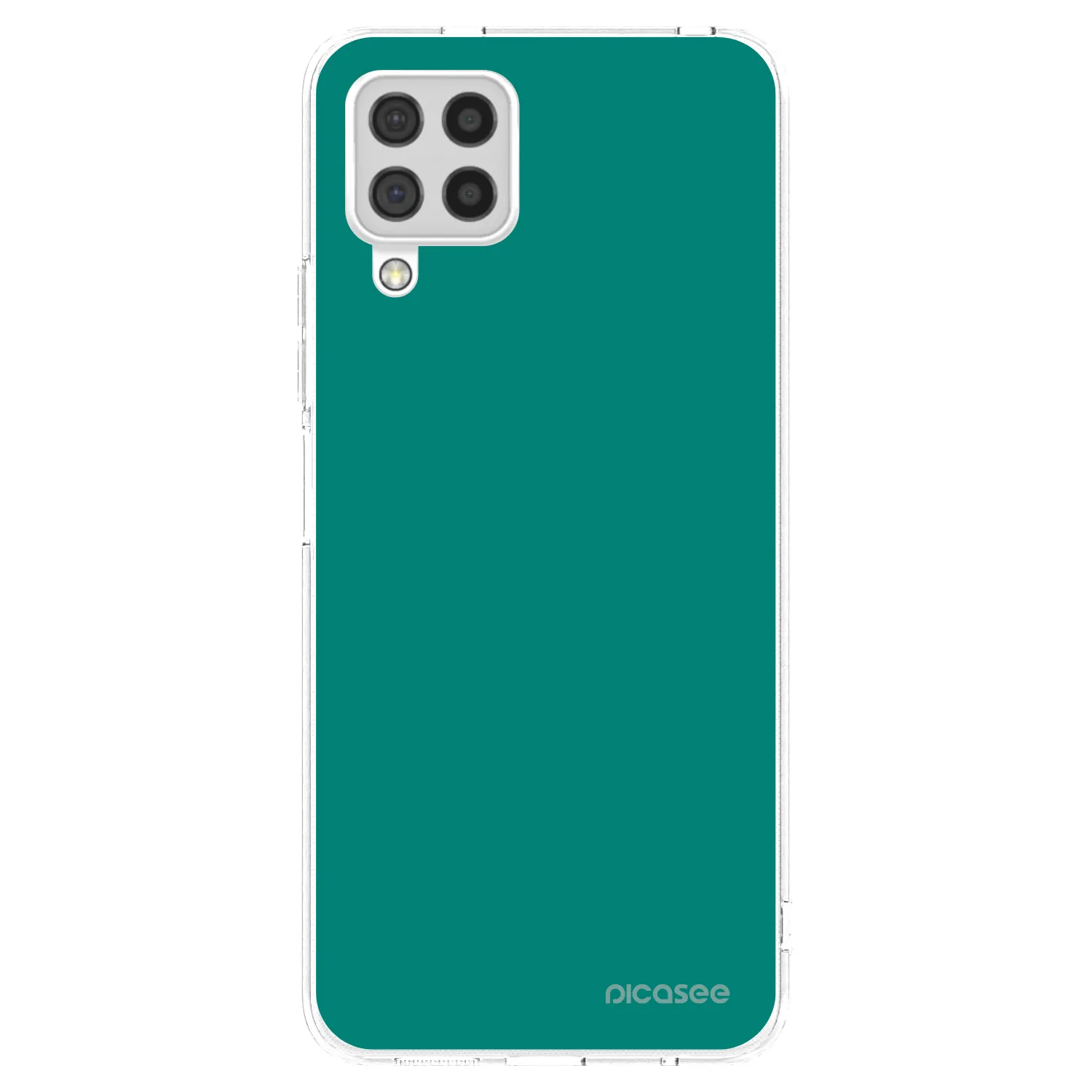Picasee silikonowe przeźroczyste etui na Samsung Galaxy A22 A225F 4G - Emerald Mist