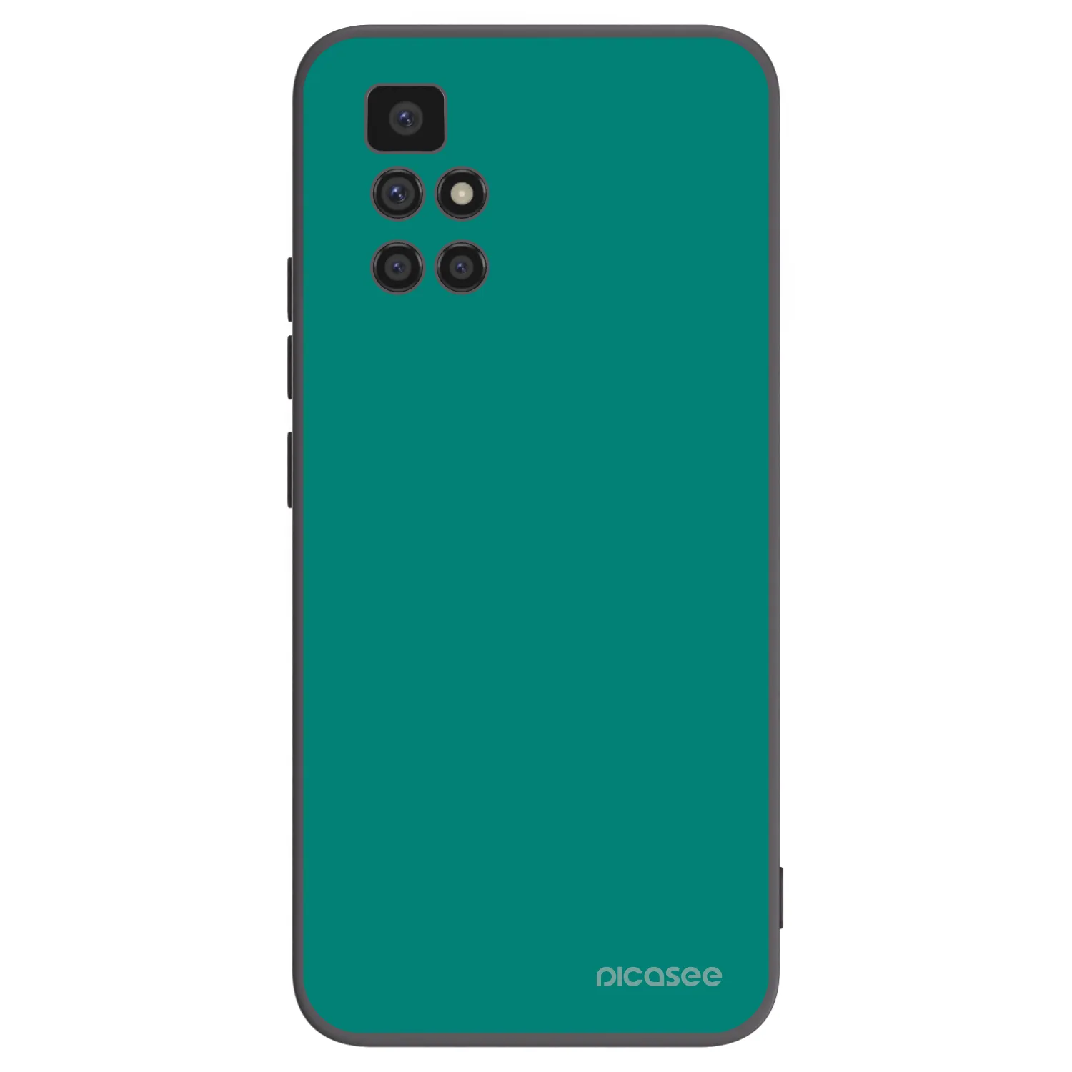Picasee silikonowe czarne etui na Xiaomi Redmi 10 - Emerald Mist