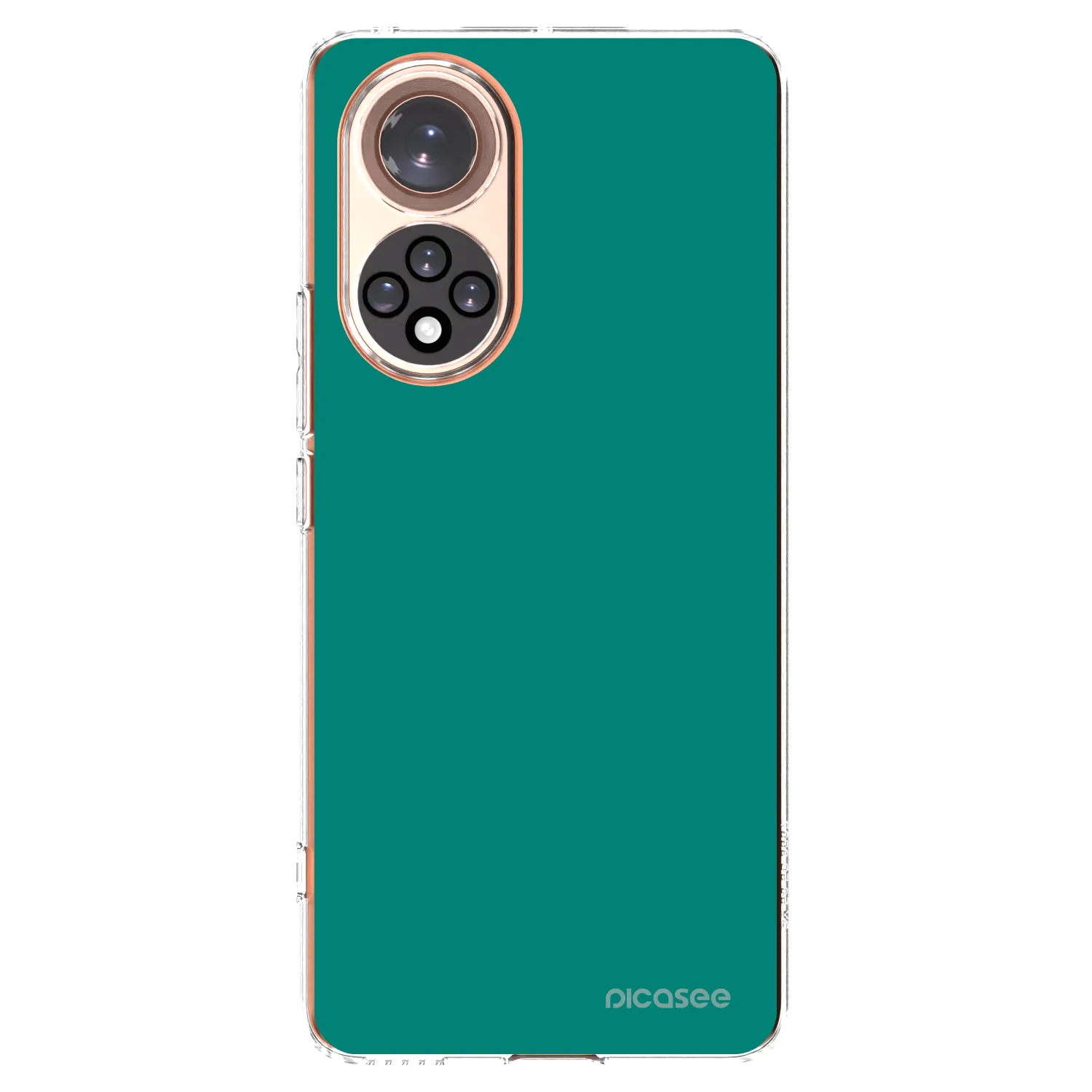 Picasee silikonowe przeźroczyste etui na Honor 50 5G - Emerald Mist