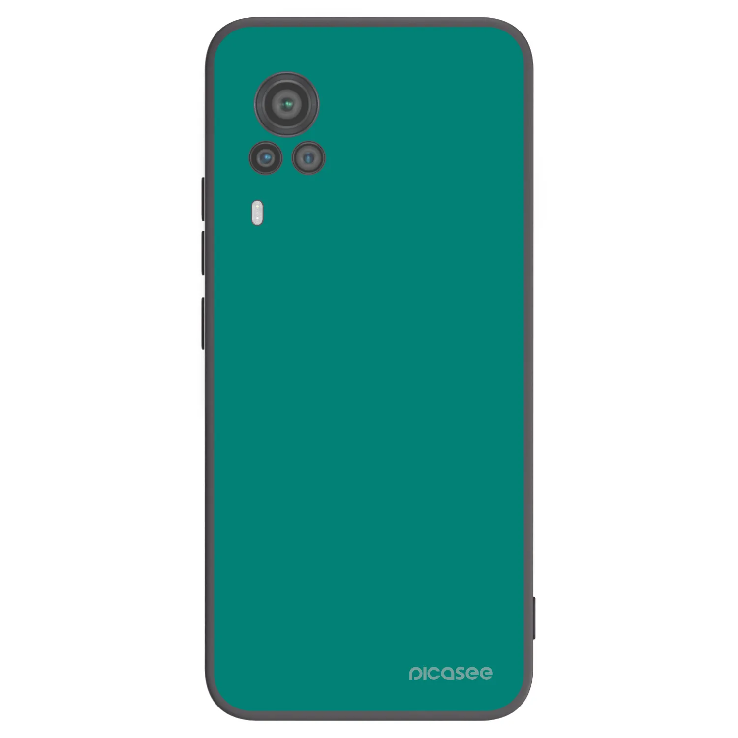 Picasee silikonowe czarne etui na Vivo X60 Pro 5G - Emerald Mist