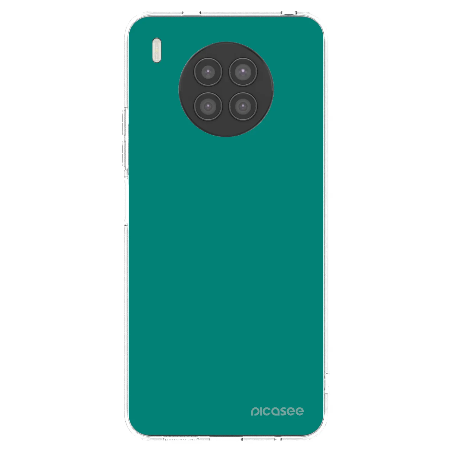 Picasee silikonowe przeźroczyste etui na Huawei Nova 8i - Emerald Mist