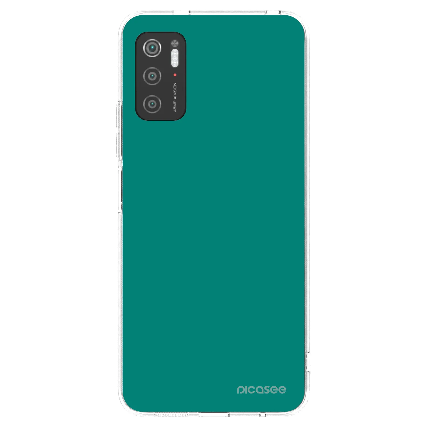 Picasee silikonowe przeźroczyste etui na Xiaomi Poco M3 Pro 5G - Emerald Mist