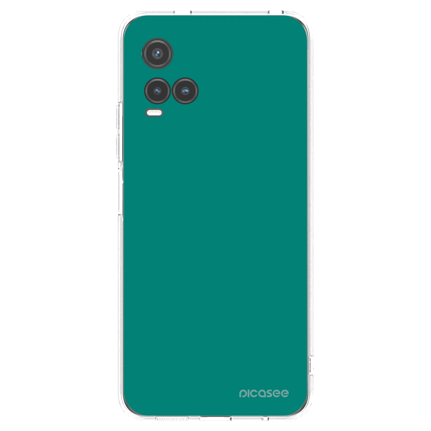 Picasee silikonowe przeźroczyste etui na Vivo Y33s - Emerald Mist