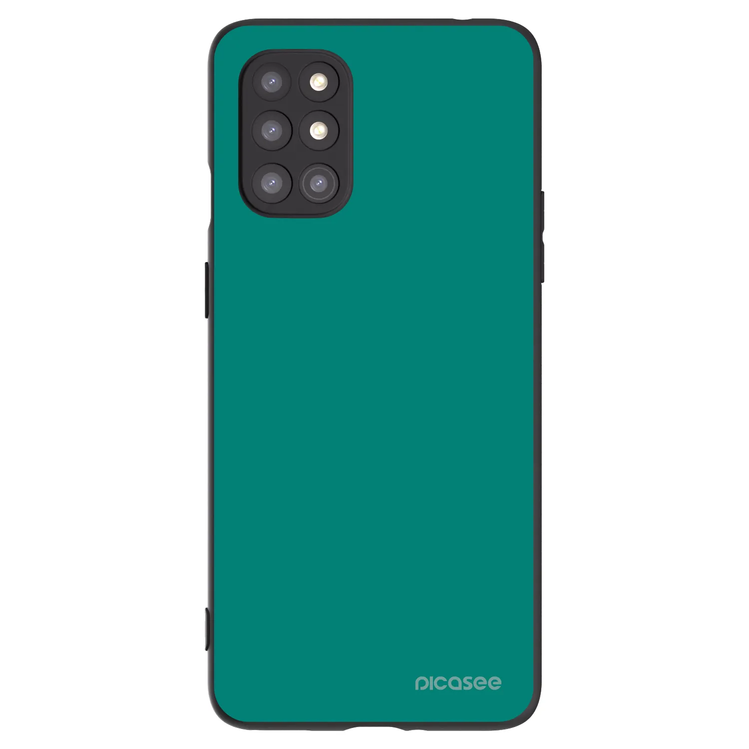 Picasee silikonowe czarne etui na OnePlus 8T - Emerald Mist