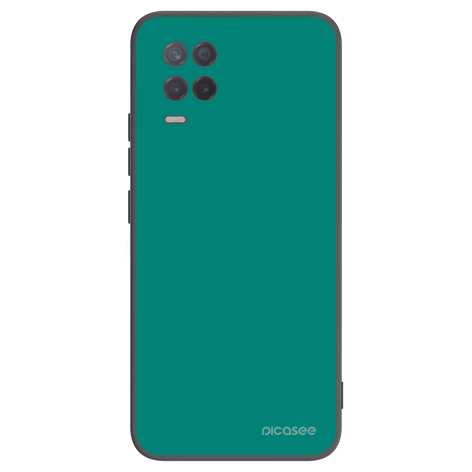 Picasee silikonowe czarne etui na Realme 8 5G - Emerald Mist
