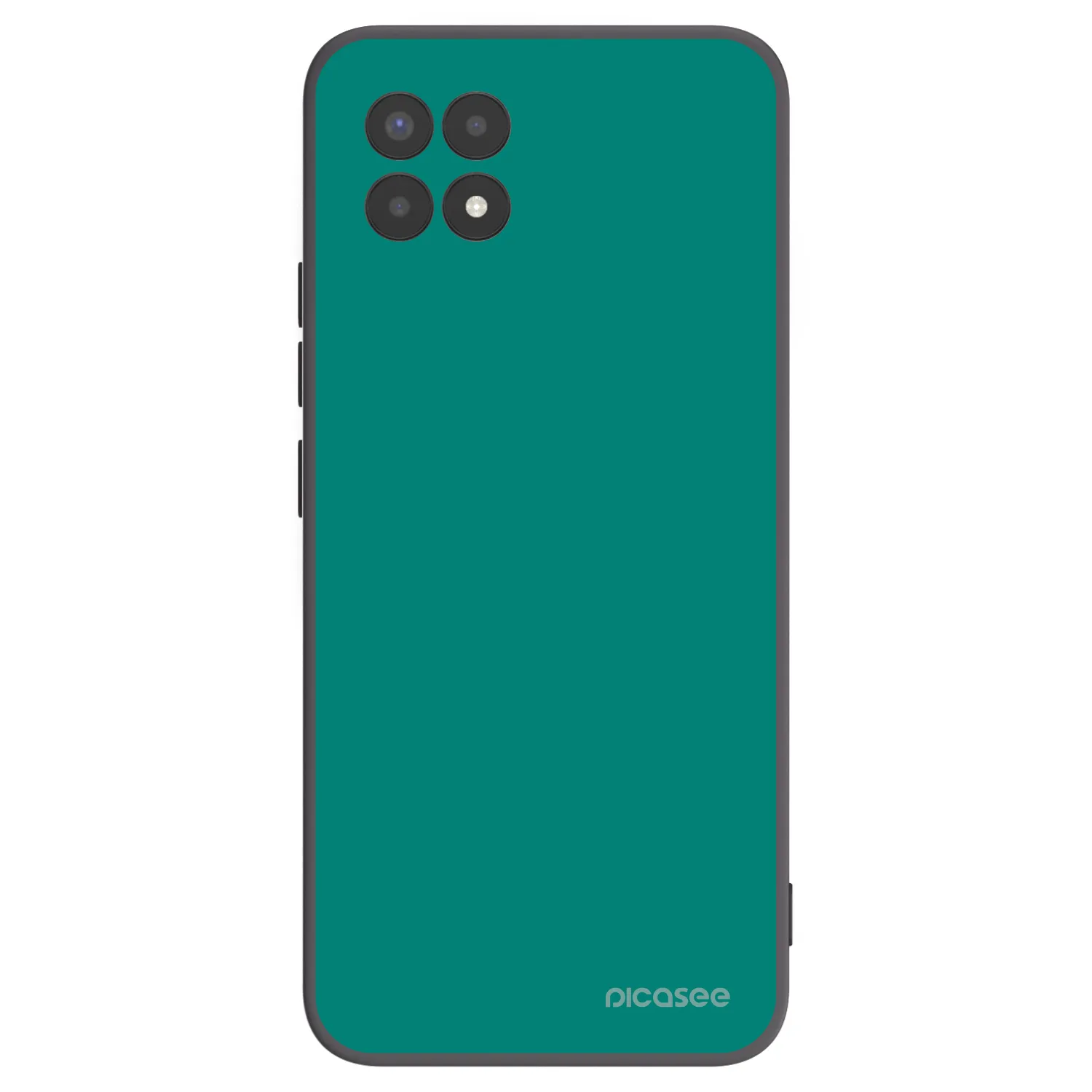Picasee silikonowe czarne etui na Realme 8i - Emerald Mist