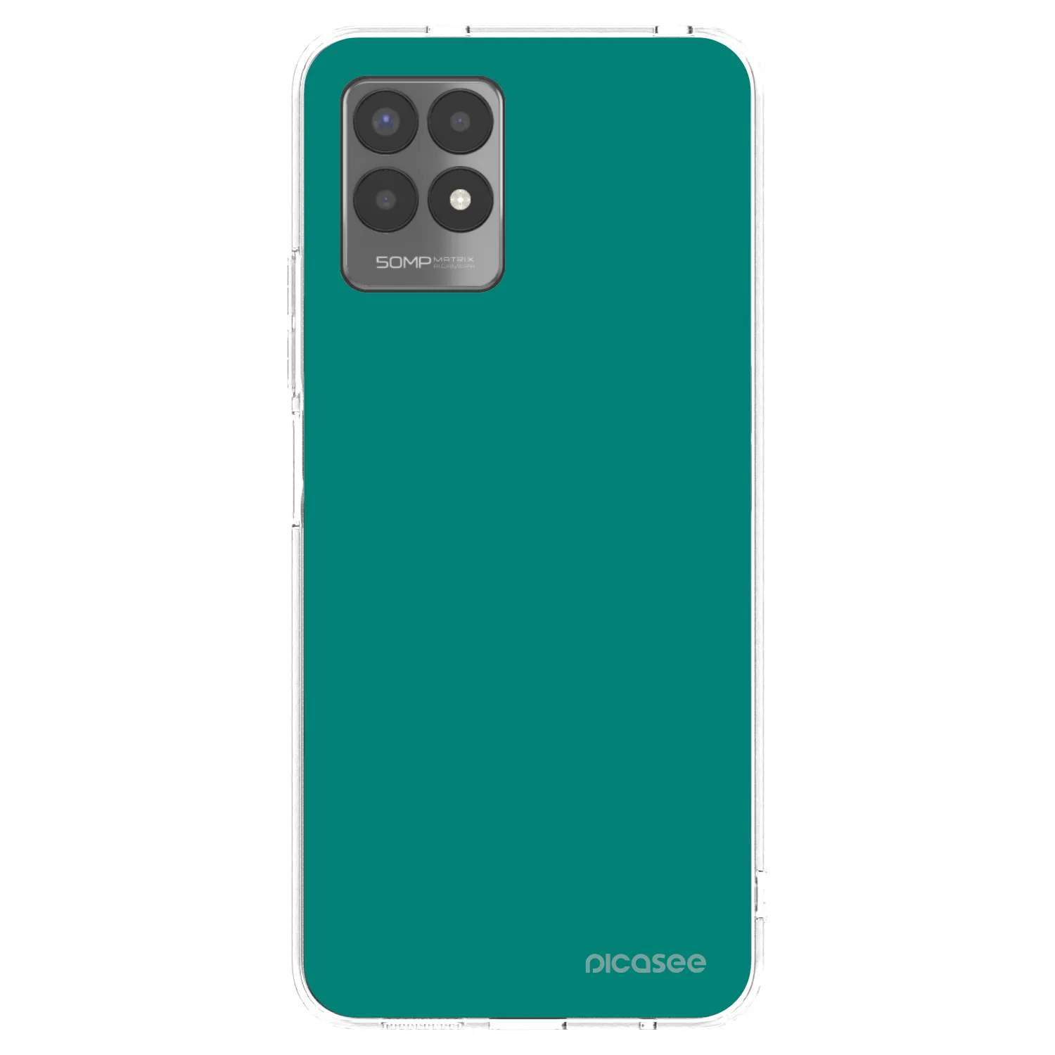 Picasee silikonowe przeźroczyste etui na Realme 8i - Emerald Mist
