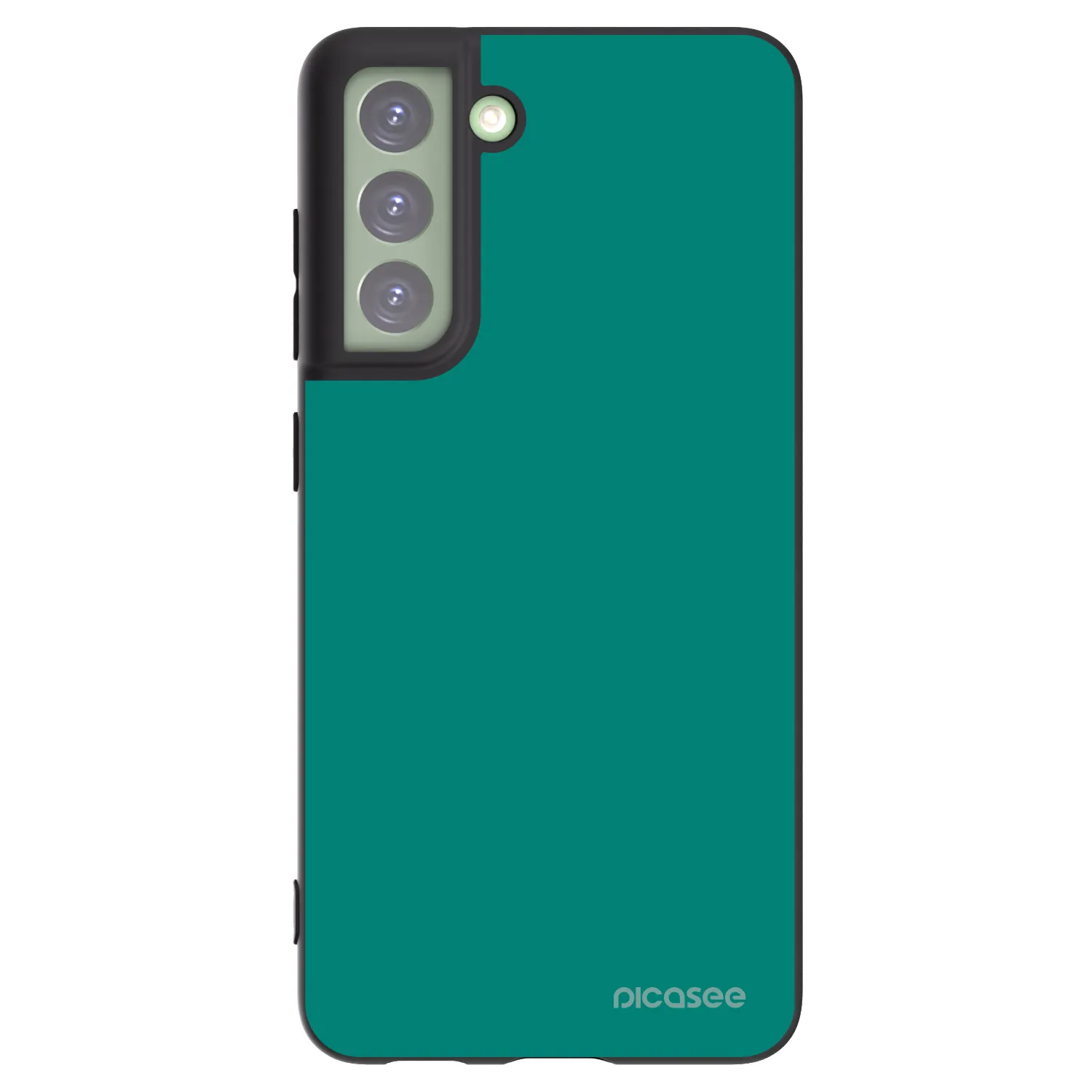 Picasee silikonowe czarne etui na Samsung Galaxy S21 FE 5G - Emerald Mist