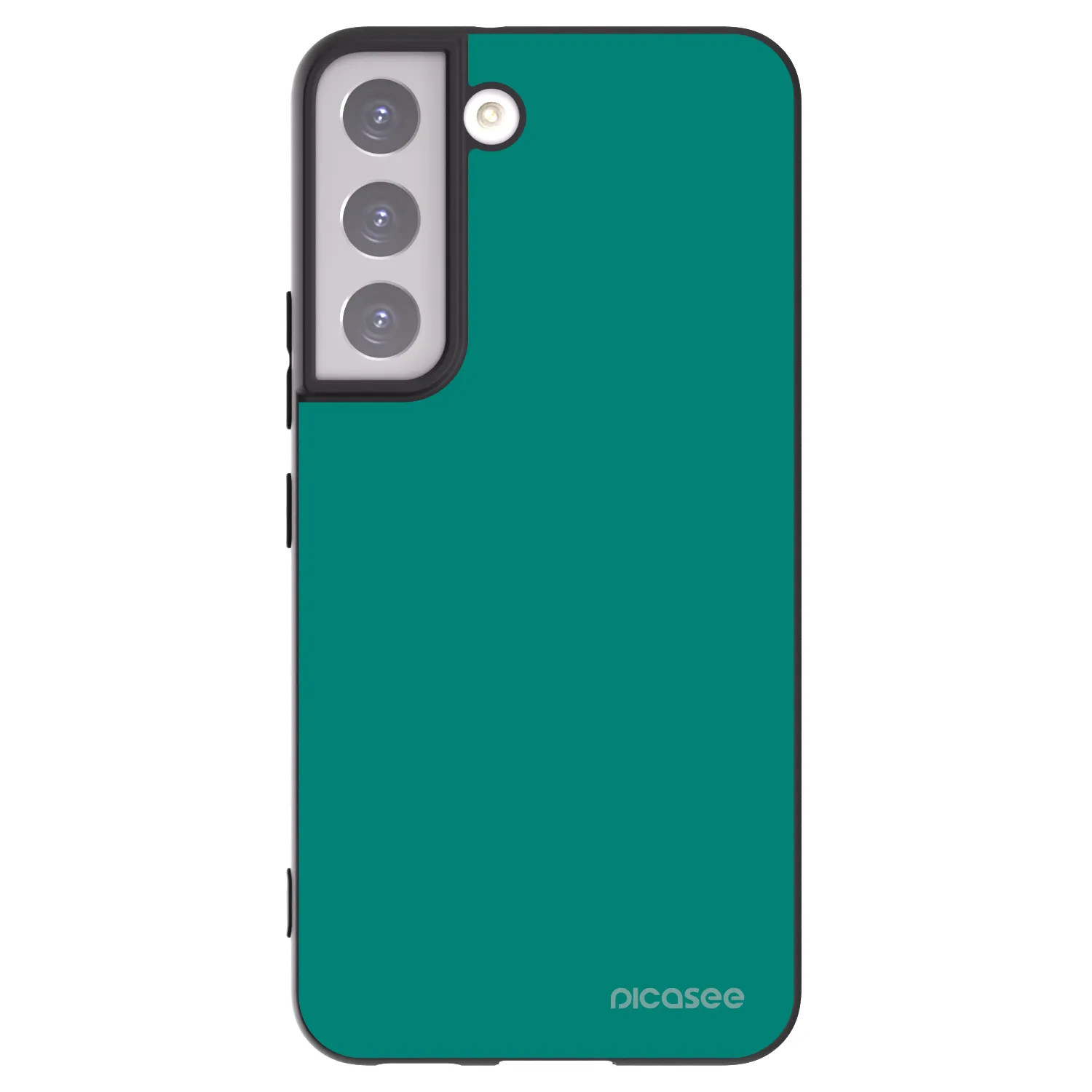 Picasee silikonowe czarne etui na Samsung Galaxy S22 5G - Emerald Mist