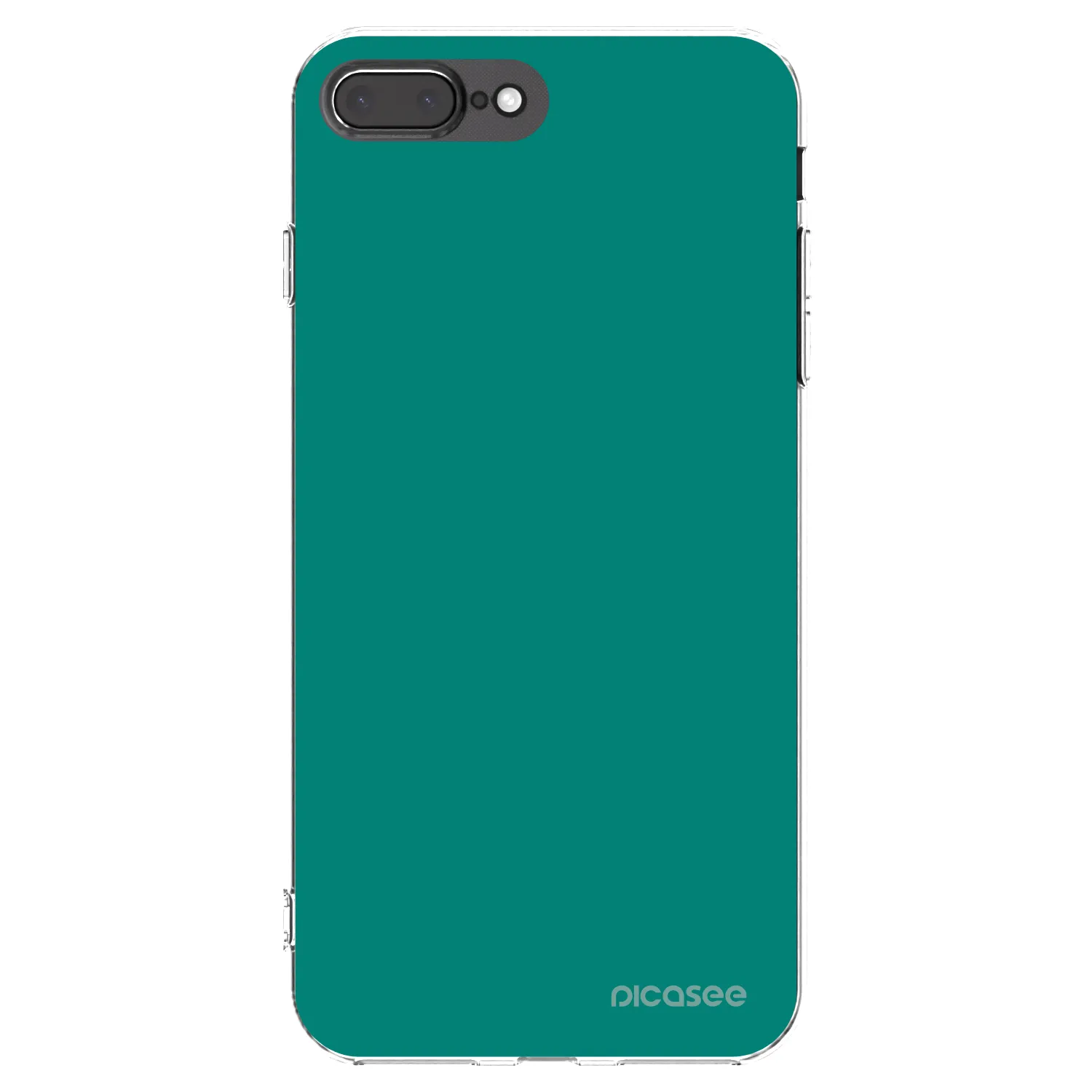 Picasee silikonowe przeźroczyste etui na Apple iPhone 7 Plus - Emerald Mist