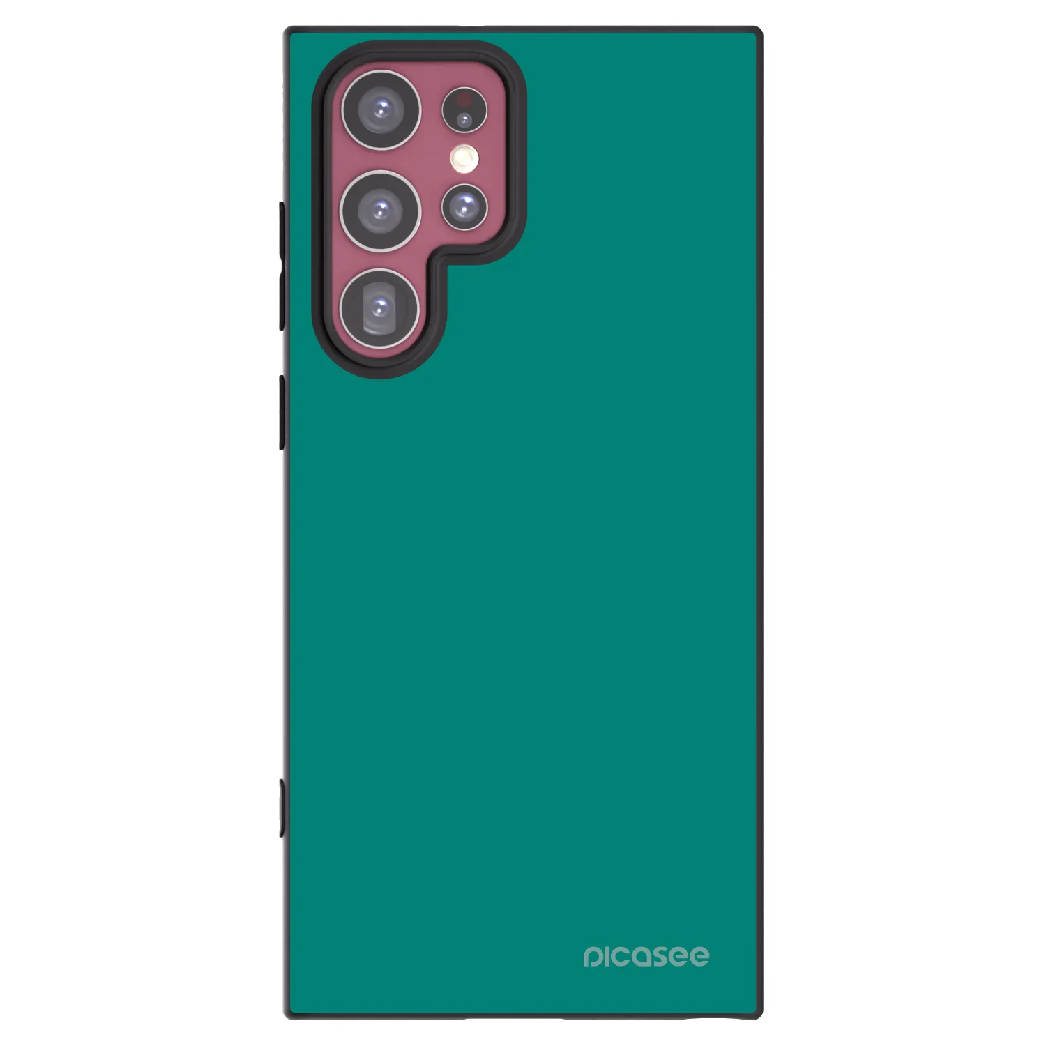 Picasee silikonowe czarne etui na Samsung Galaxy S22 Ultra 5G - Emerald Mist