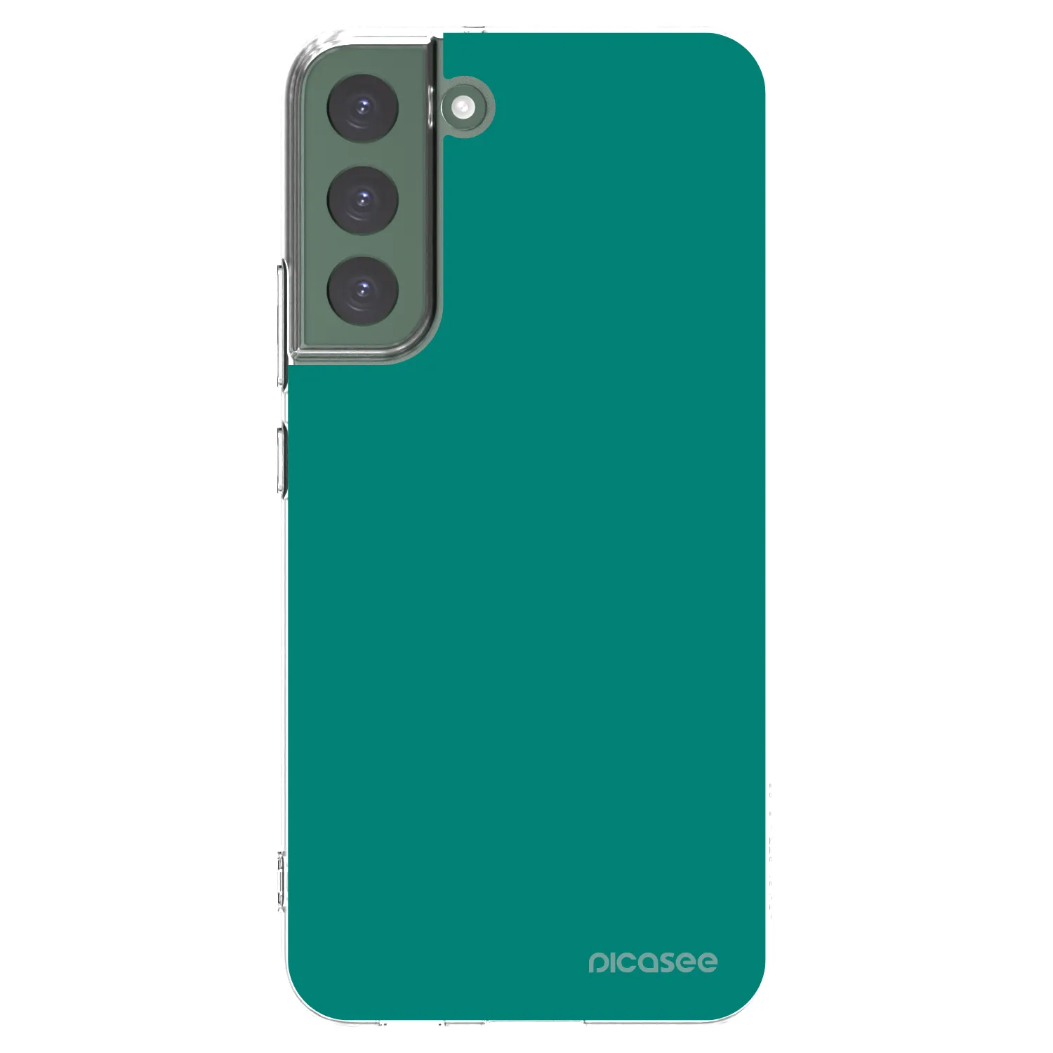 Picasee silikonowe przeźroczyste etui na Samsung Galaxy S22+ 5G - Emerald Mist