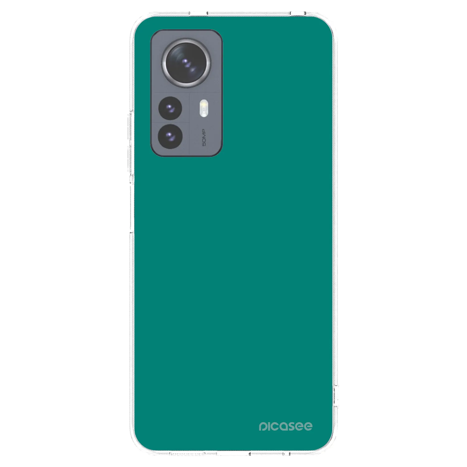 Picasee silikonowe przeźroczyste etui na Xiaomi 12 Pro - Emerald Mist