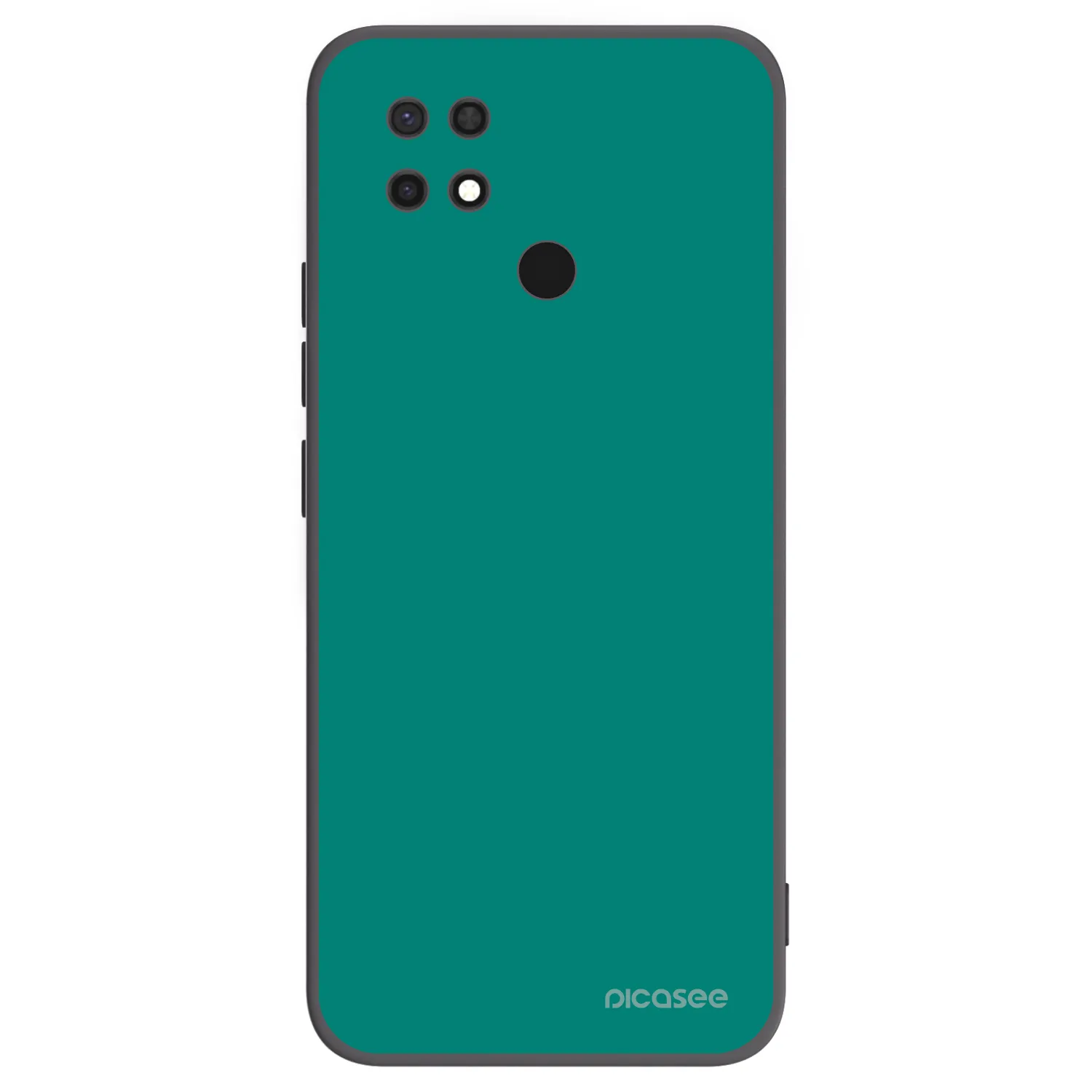 Picasee silikonowe czarne etui na Xiaomi Redmi 10C - Emerald Mist