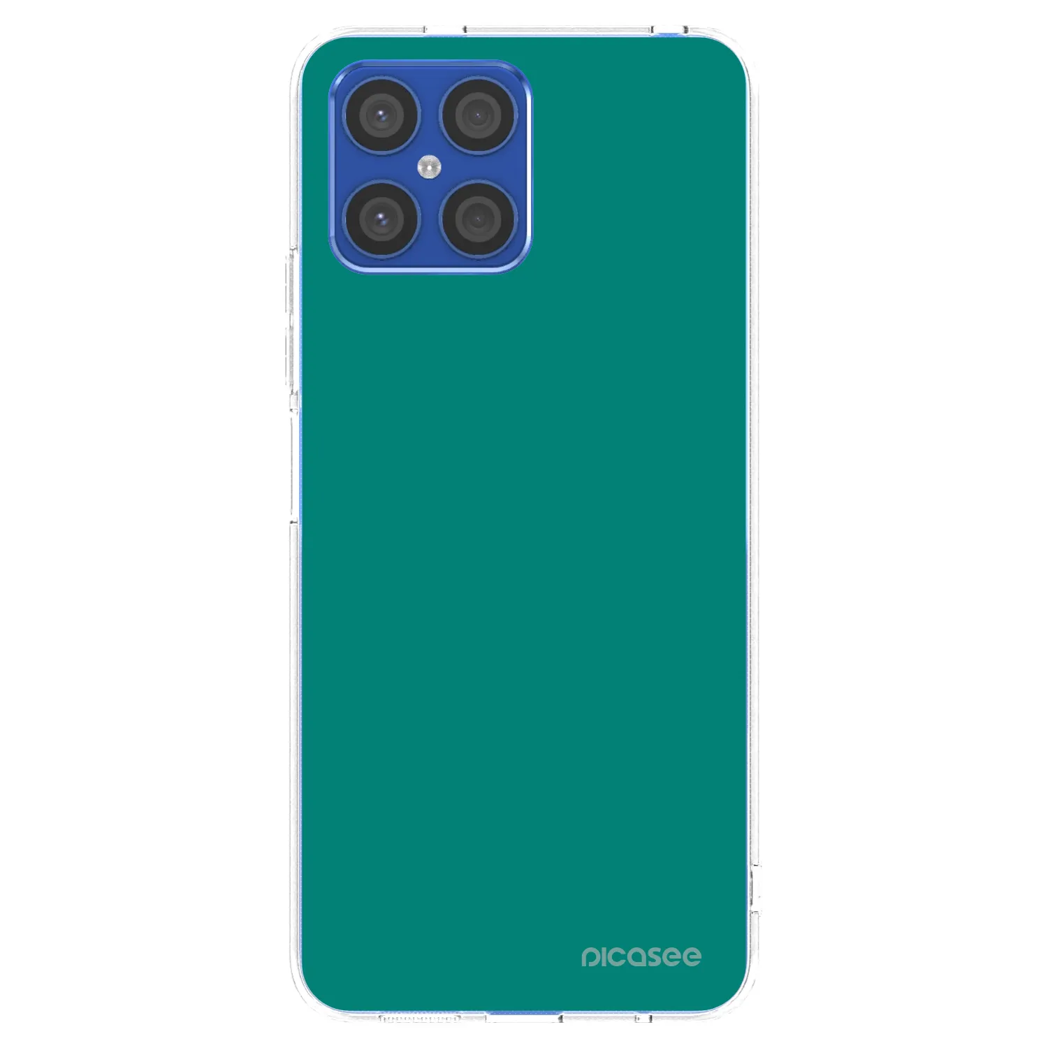 Picasee silikonowe przeźroczyste etui na Honor X8 4G - Emerald Mist