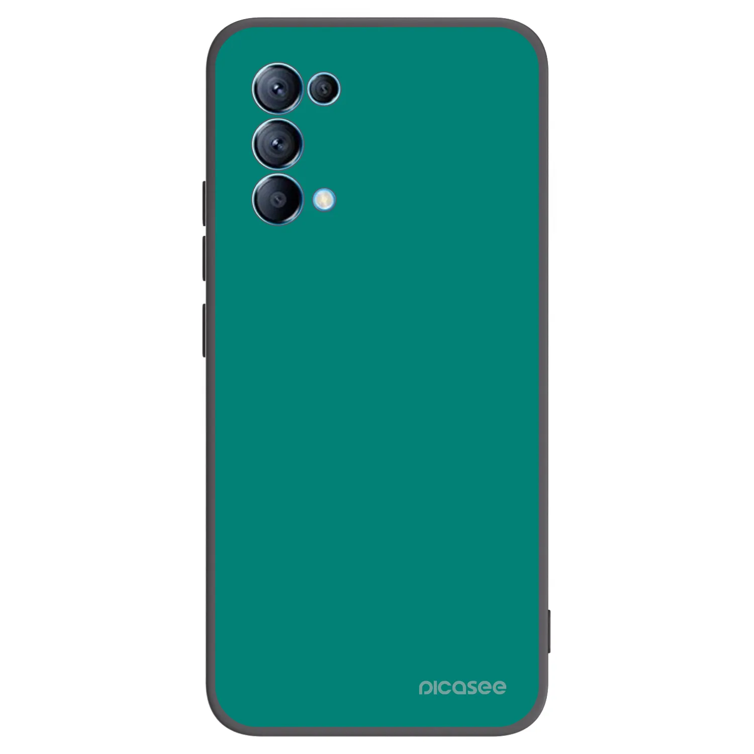 Picasee silikonowe czarne etui na OPPO Reno 5 5G - Emerald Mist