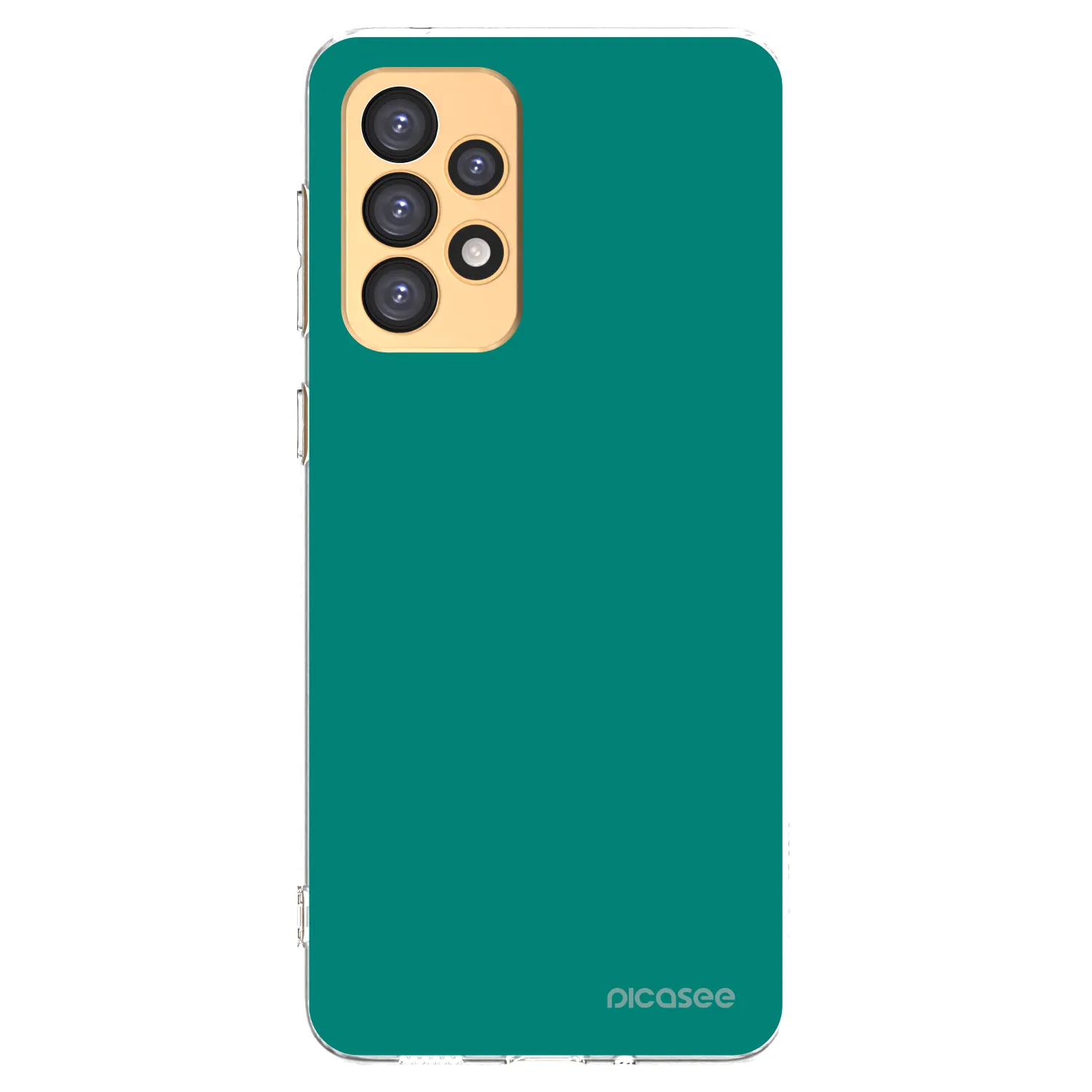 Picasee silikonowe przeźroczyste etui na Samsung Galaxy A33 5G A336 - Emerald Mist