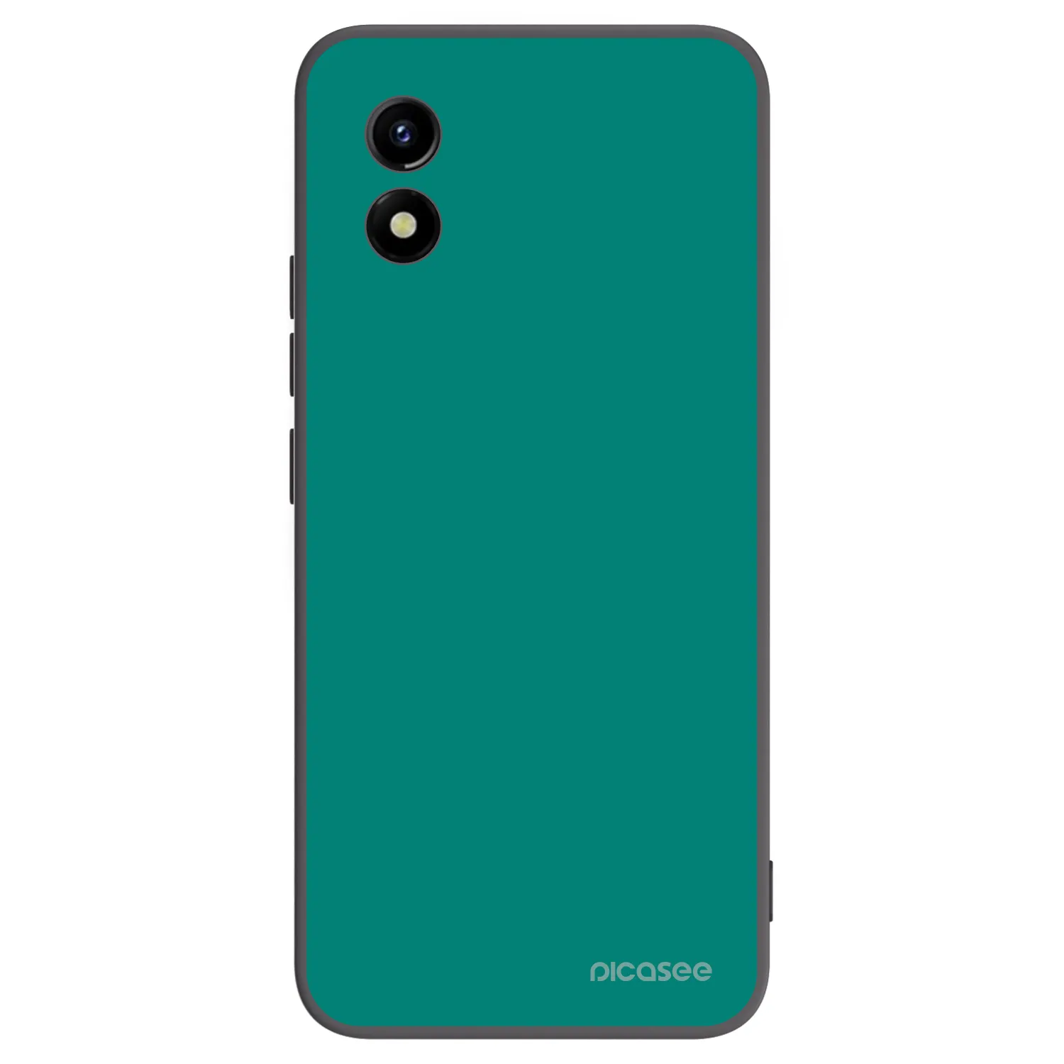 Picasee silikonowe czarne etui na Vivo Y01 - Emerald Mist