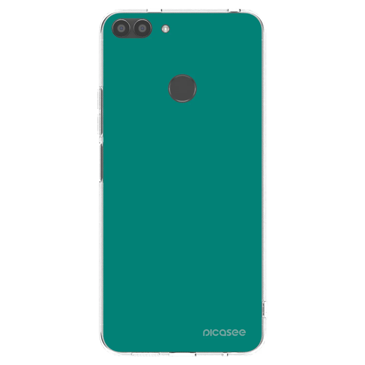 Picasee silikonowe przeźroczyste etui na Huawei P Smart - Emerald Mist