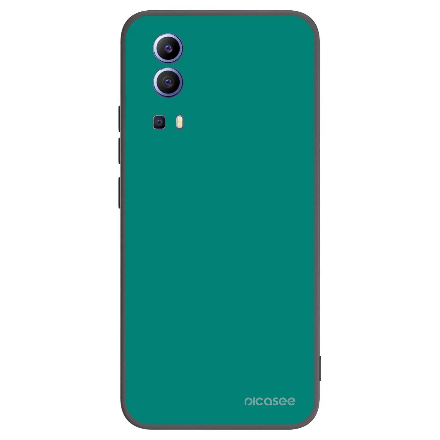 Picasee silikonowe czarne etui na Vivo Y52 5G - Emerald Mist