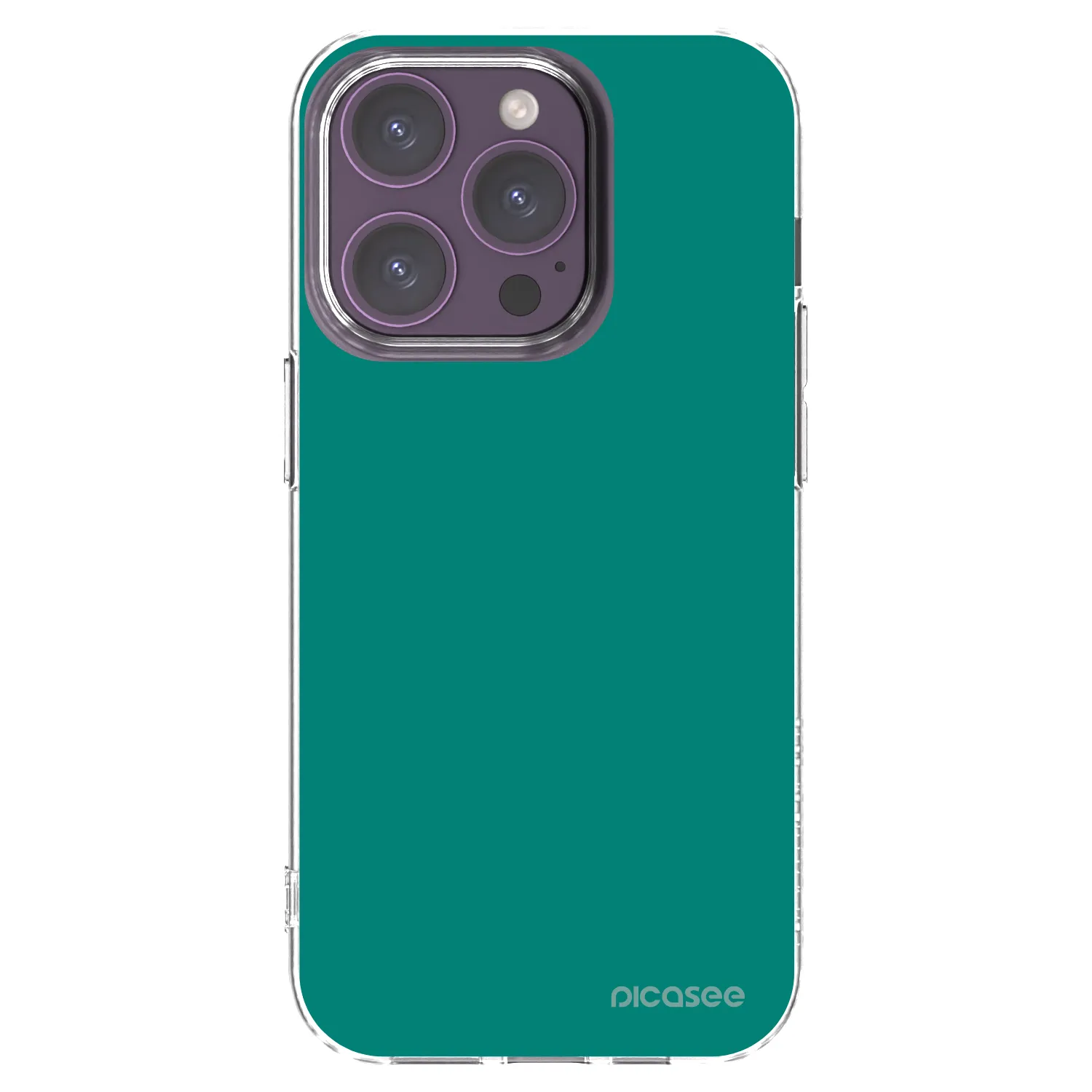 Picasee silikonowe przeźroczyste etui na Apple iPhone 14 Pro - Emerald Mist