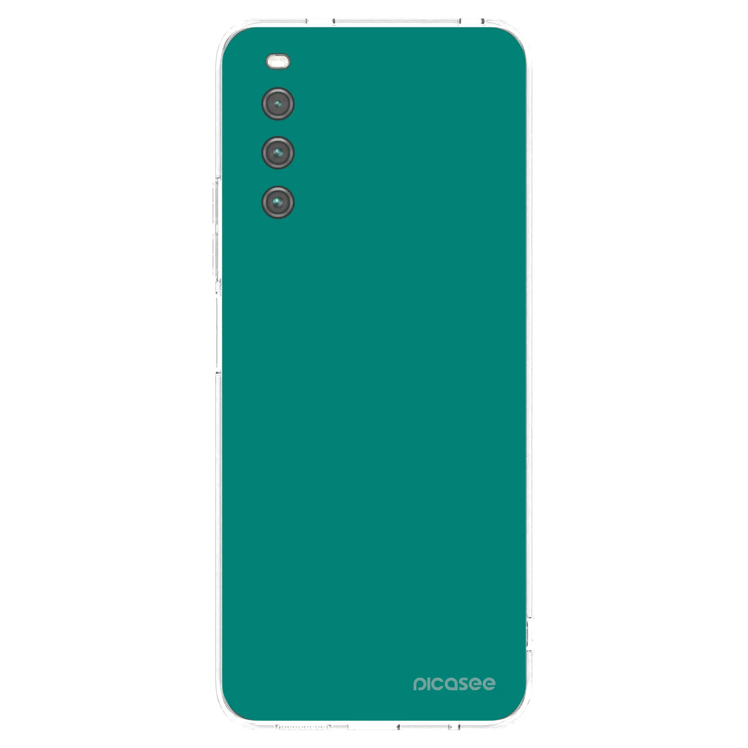 Picasee silikonowe przeźroczyste etui na Sony Xperia 10 IV 5G - Emerald Mist