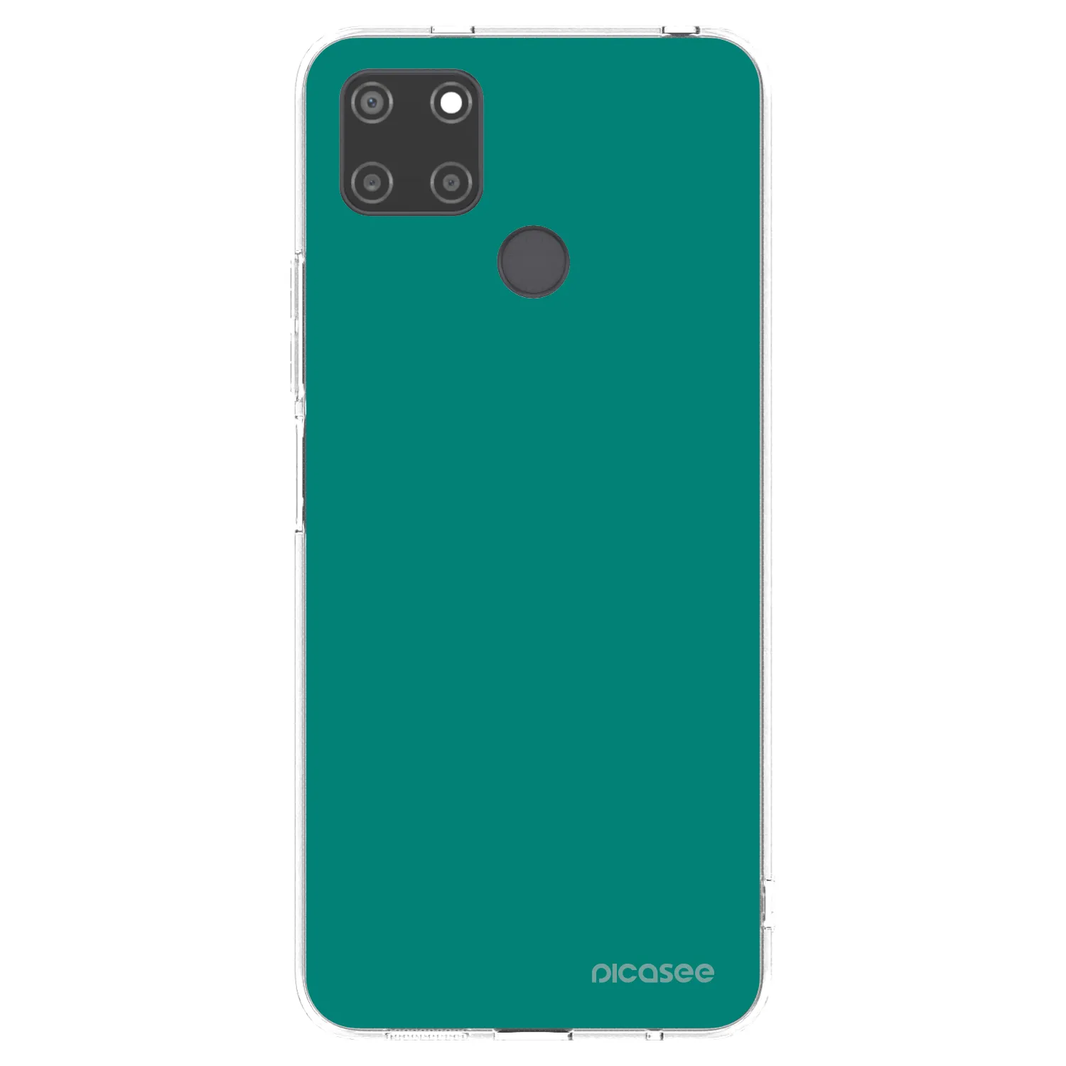 Picasee silikonowe przeźroczyste etui na Realme C21Y - Emerald Mist