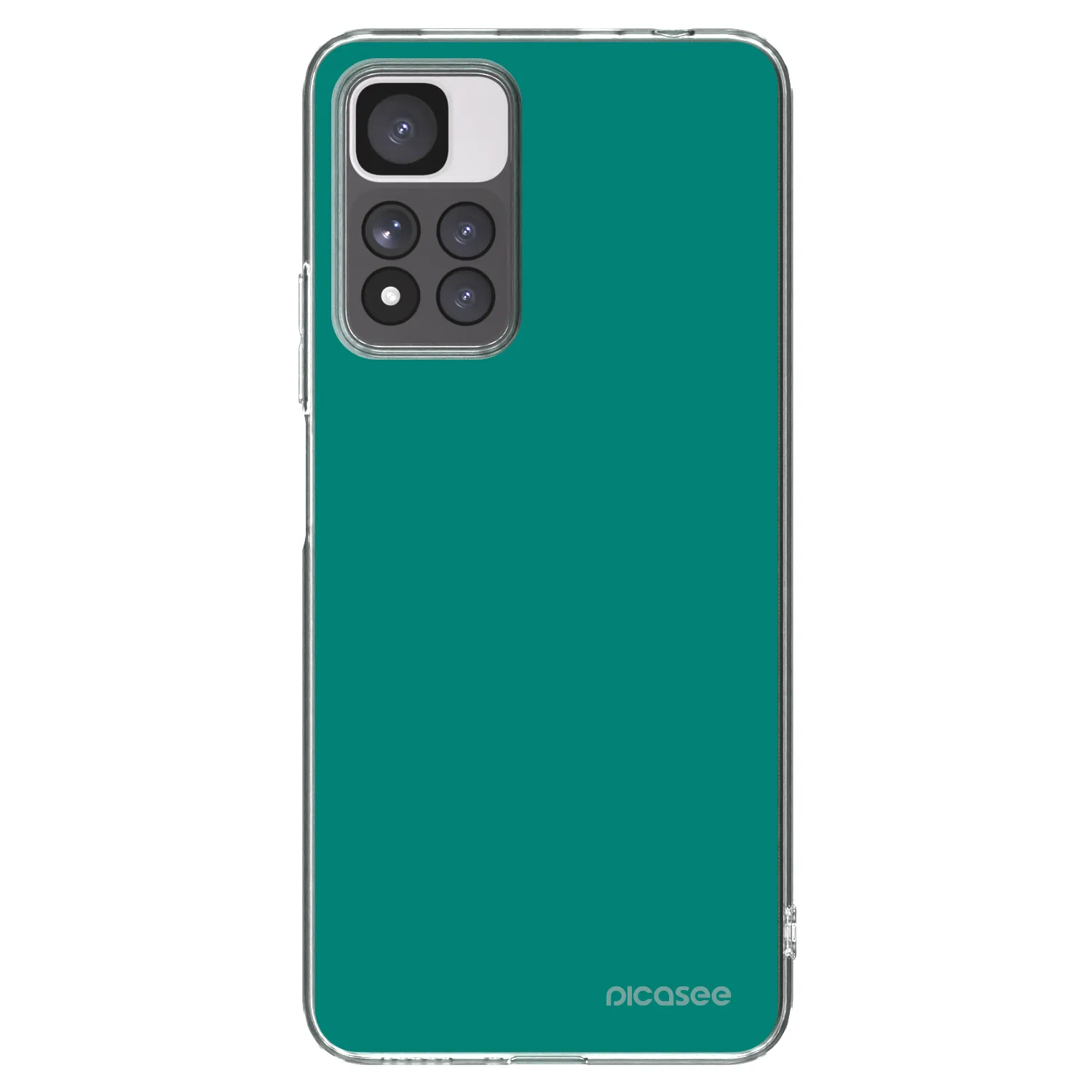 Picasee silikonowe przeźroczyste etui na Xiaomi Redmi Note 11 Pro+ 5G - Emerald Mist