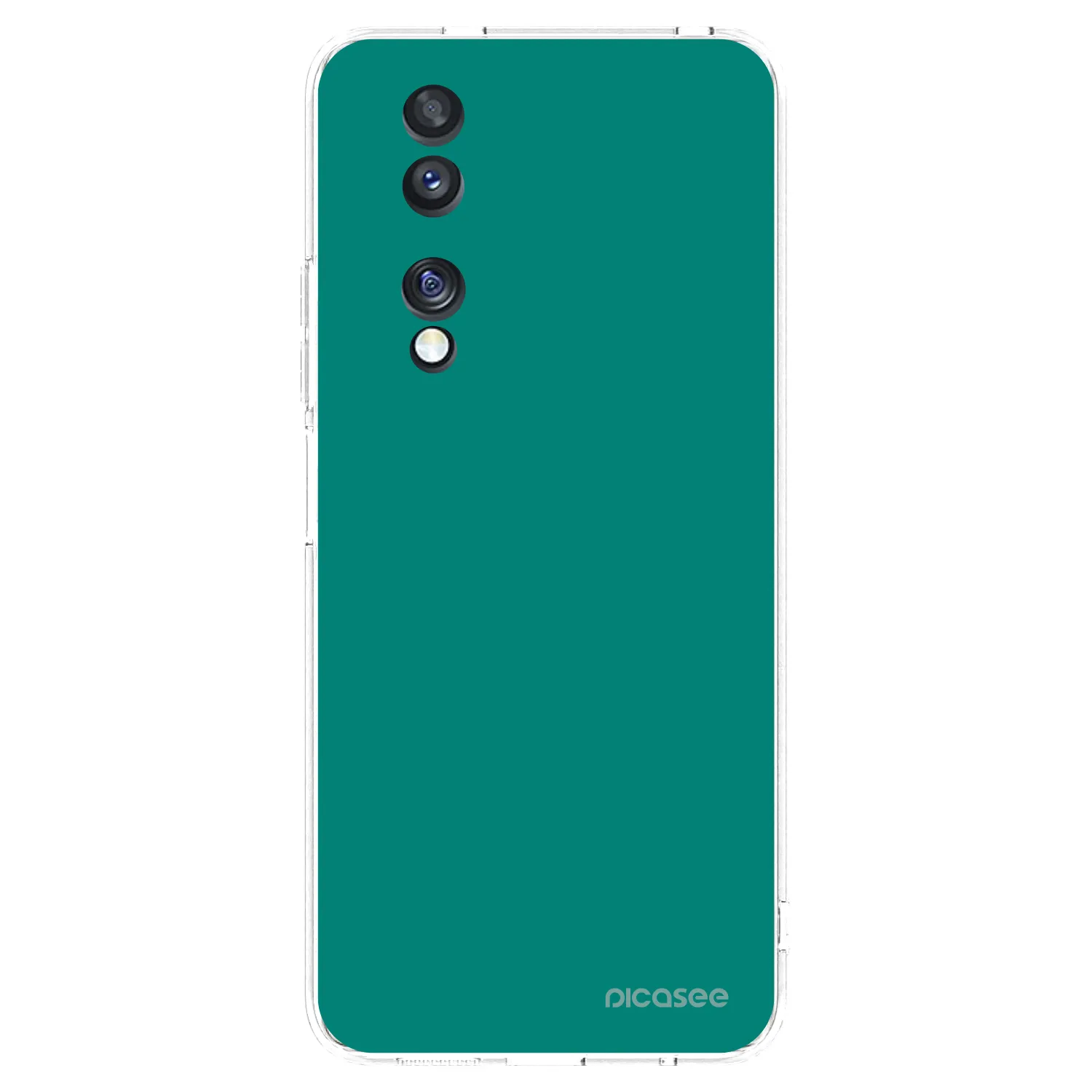Picasee silikonowe przeźroczyste etui na Honor 70 - Emerald Mist