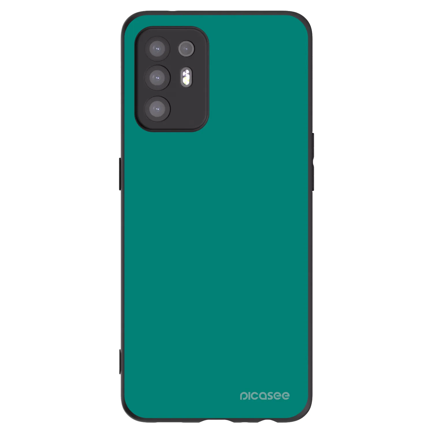 Picasee silikonowe czarne etui na OPPO A94 5G - Emerald Mist
