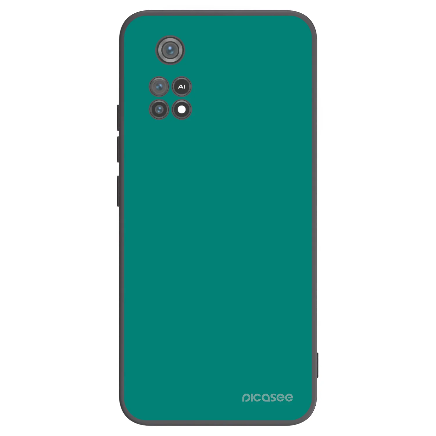 Picasee silikonowe czarne etui na Xiaomi Poco M4 Pro - Emerald Mist