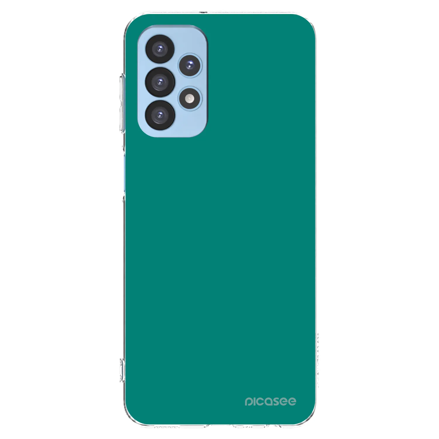 Picasee silikonowe przeźroczyste etui na Samsung Galaxy A23 A235F 4G - Emerald Mist