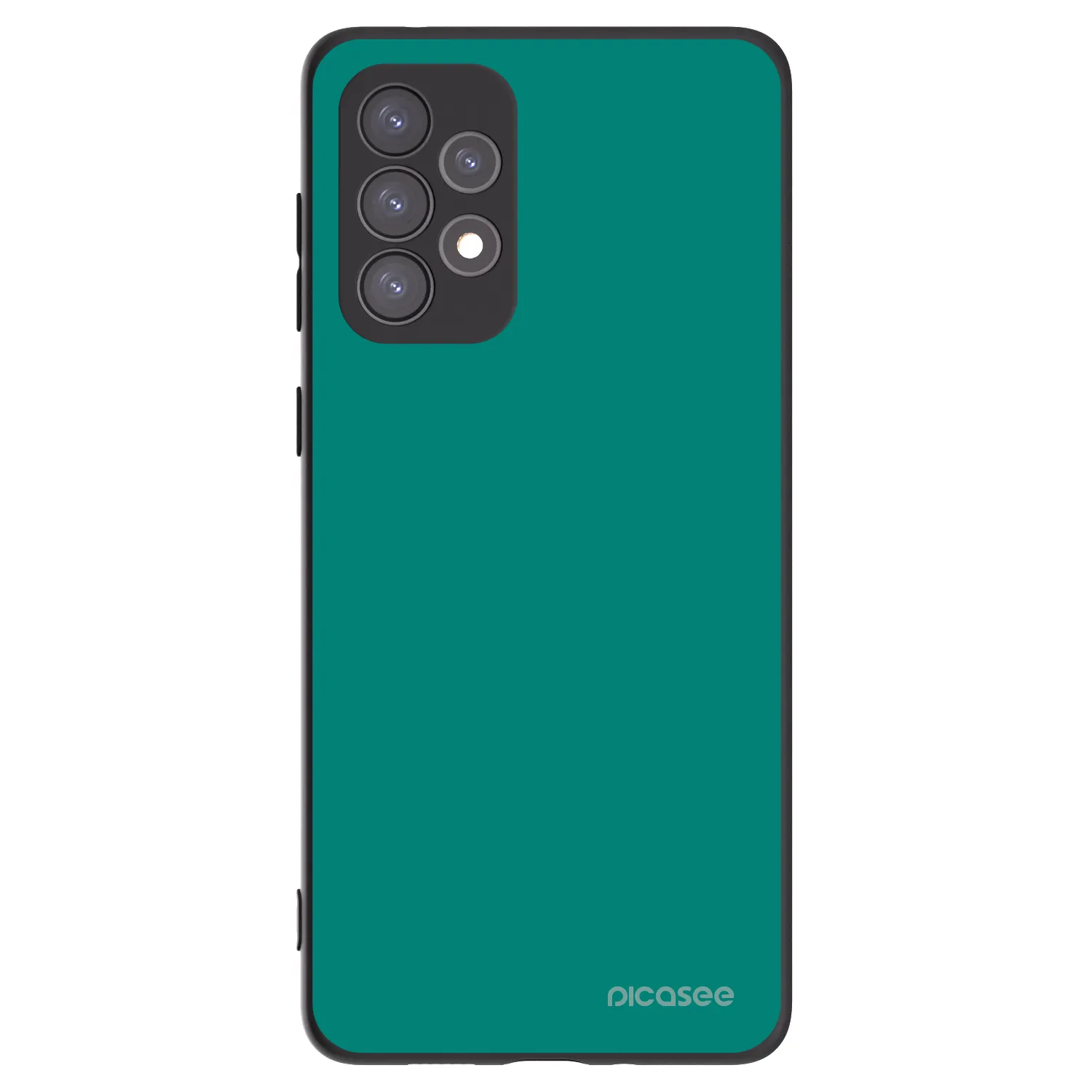 Picasee silikonowe czarne etui na Samsung Galaxy A73 5G - Emerald Mist