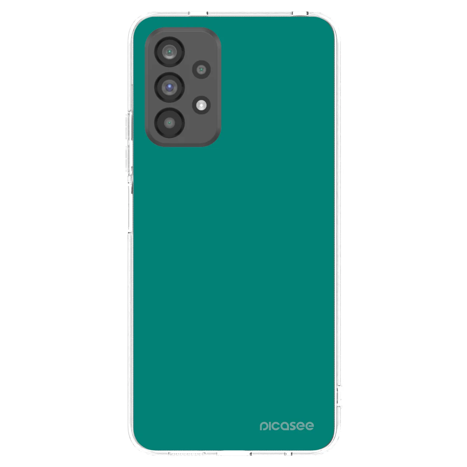 Picasee silikonowe przeźroczyste etui na Samsung Galaxy A73 5G - Emerald Mist